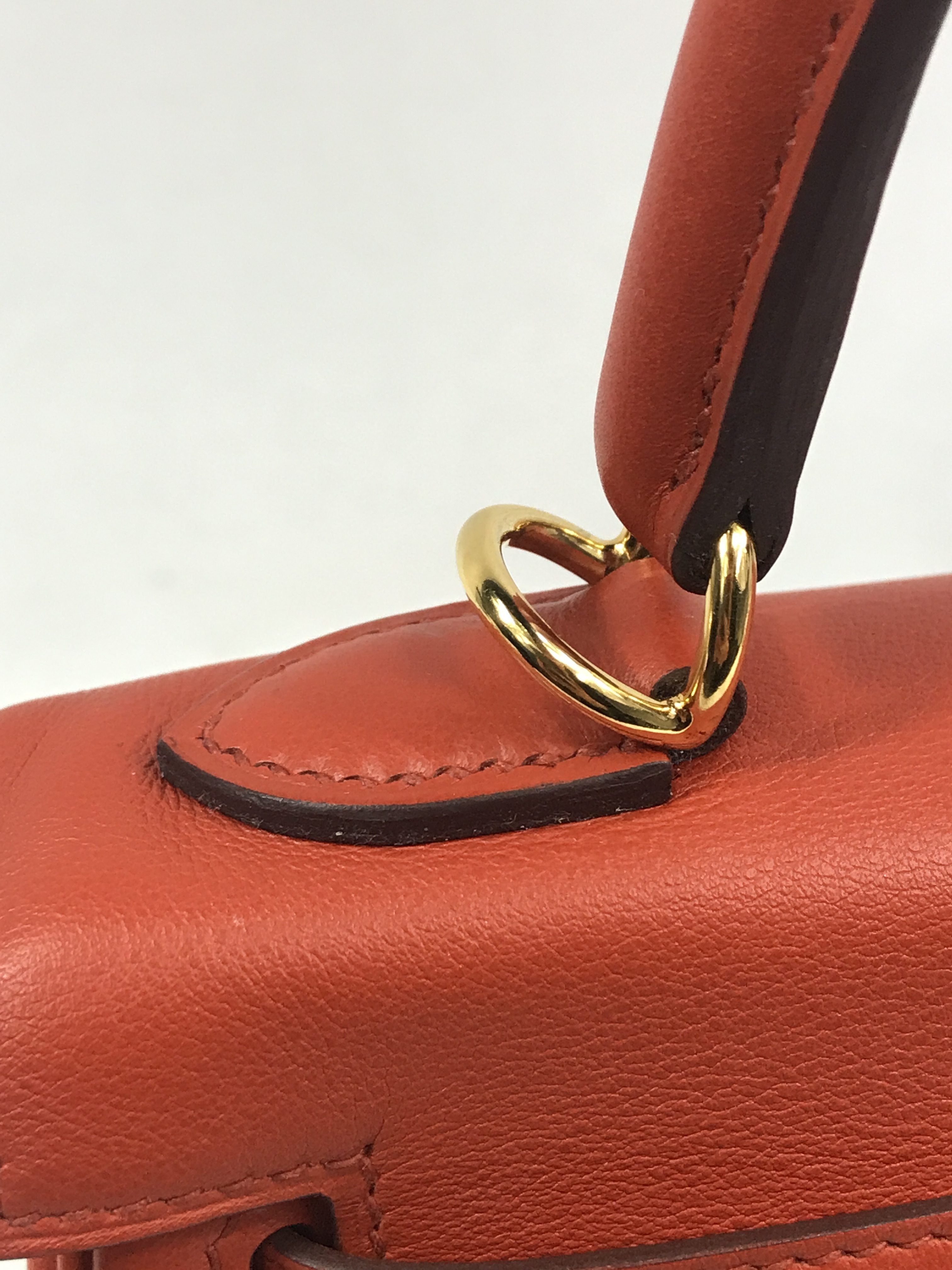 Terre Battue Retourne Swift Leather Kelly 25 w/GHW