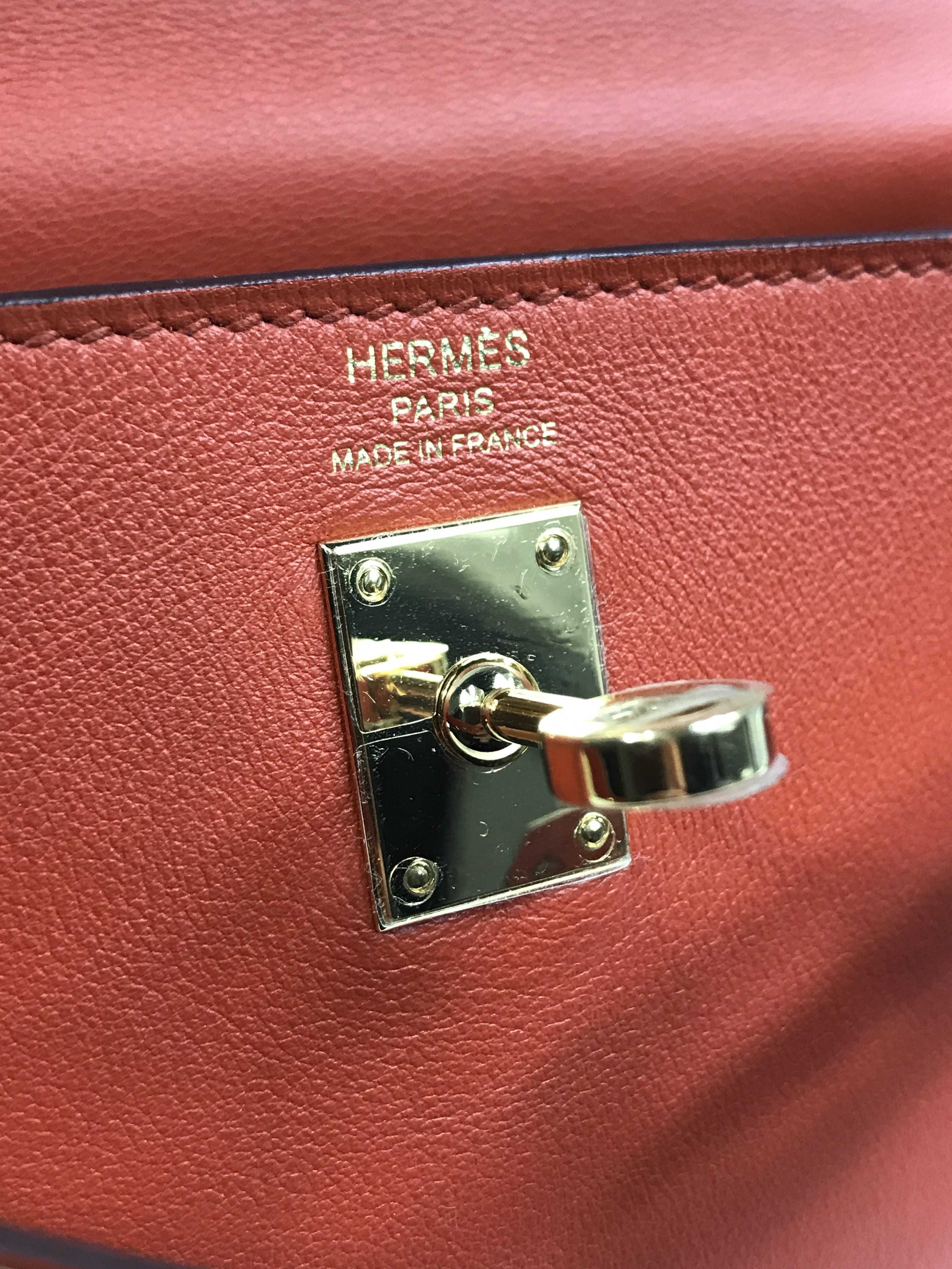 Terre Battue Retourne Swift Leather Kelly 25 w/GHW