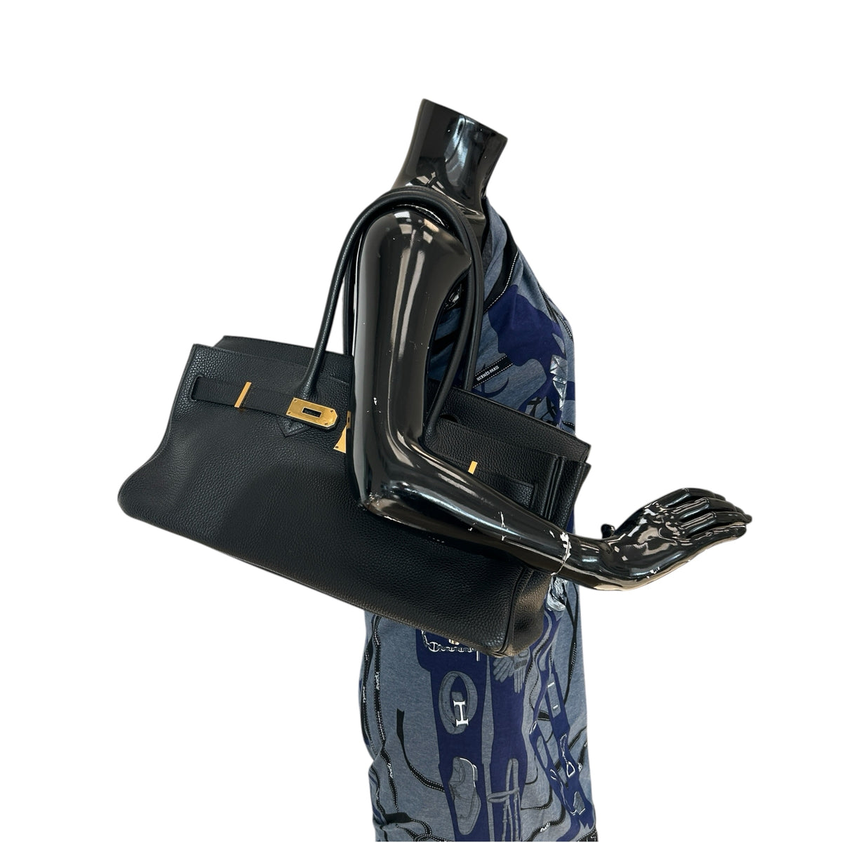 Black Clemence Leather JPG Shoulder Birkin 42 w/GHW