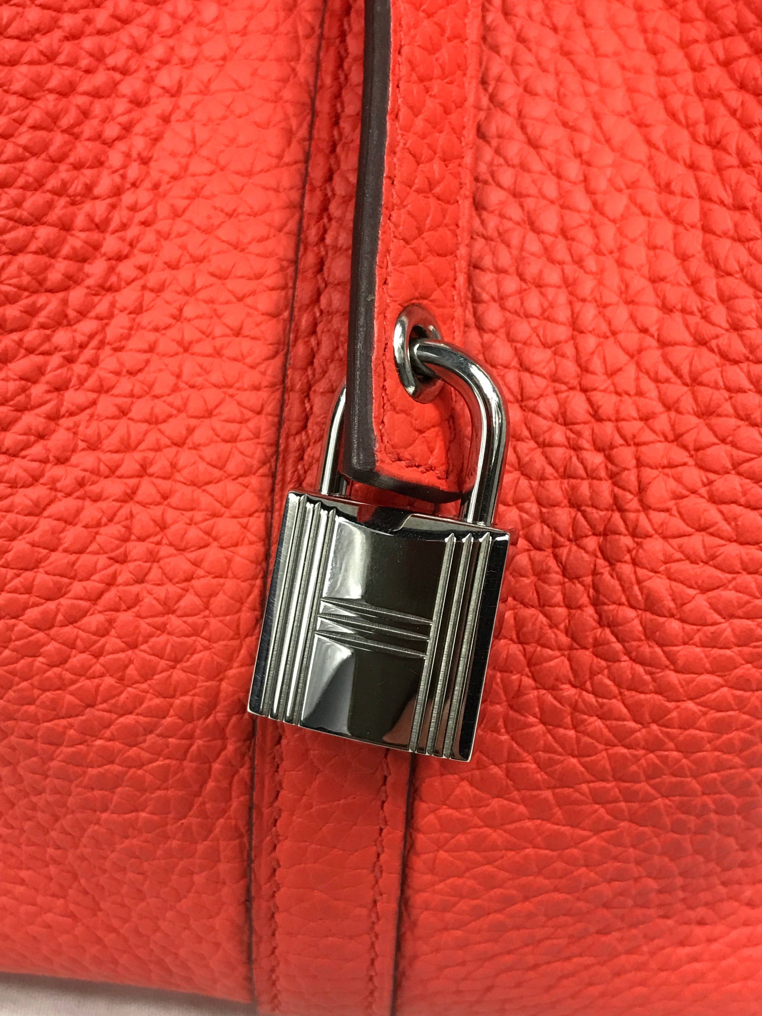 Poppy Orange Clemence Picotin 22 w/PHW