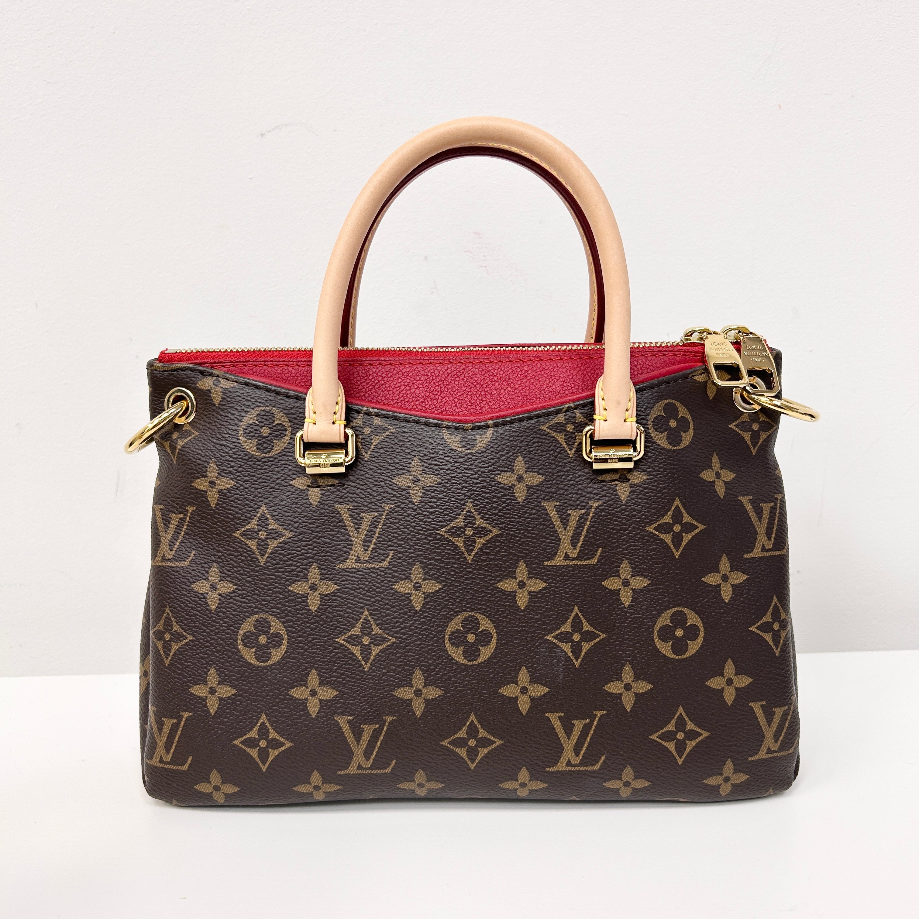 Cerise Monogram Canvas Pallas BB Bag w/GHW