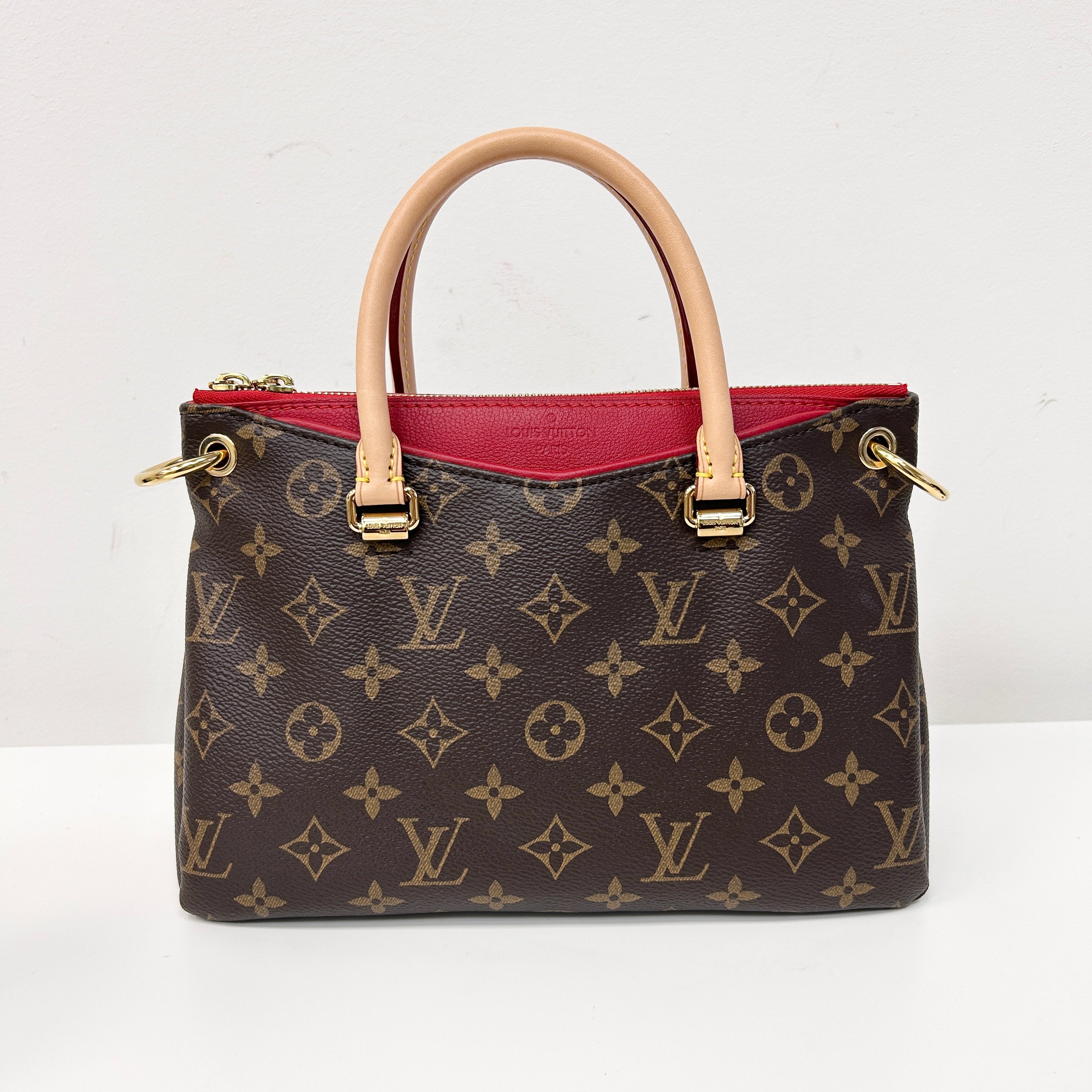 Cerise Monogram Canvas Pallas BB Bag w/GHW