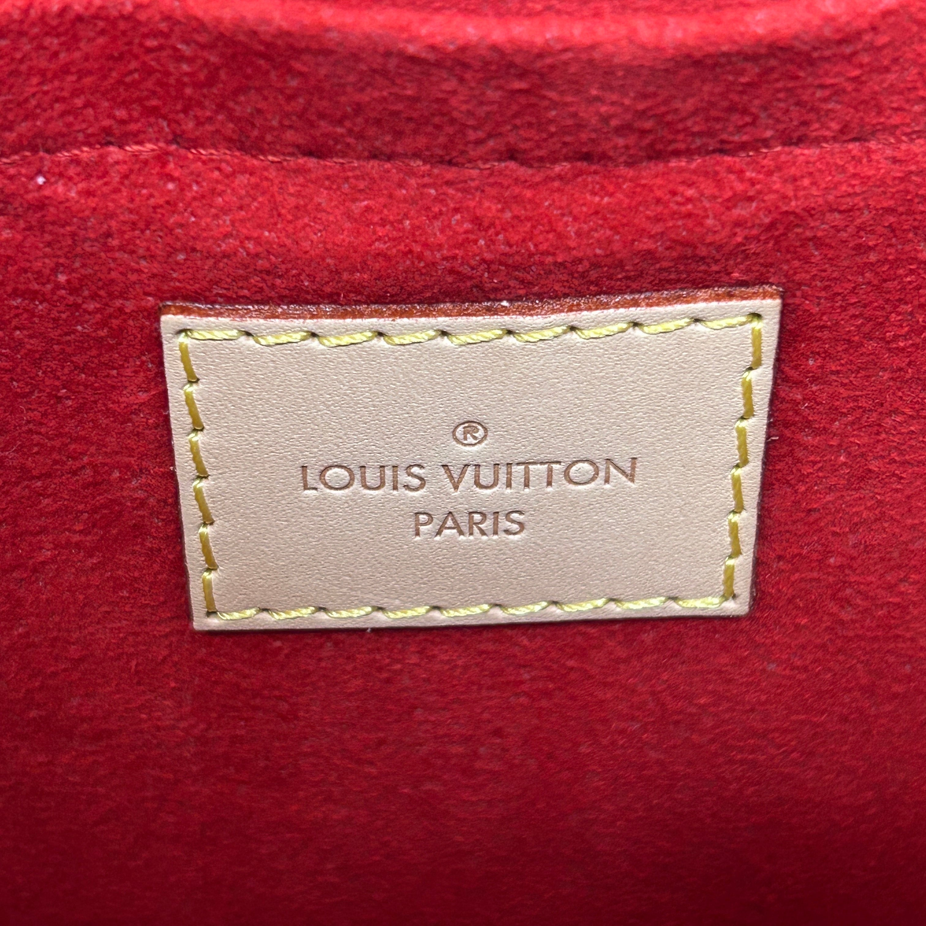 Cerise Monogram Canvas Pallas BB Bag w/GHW