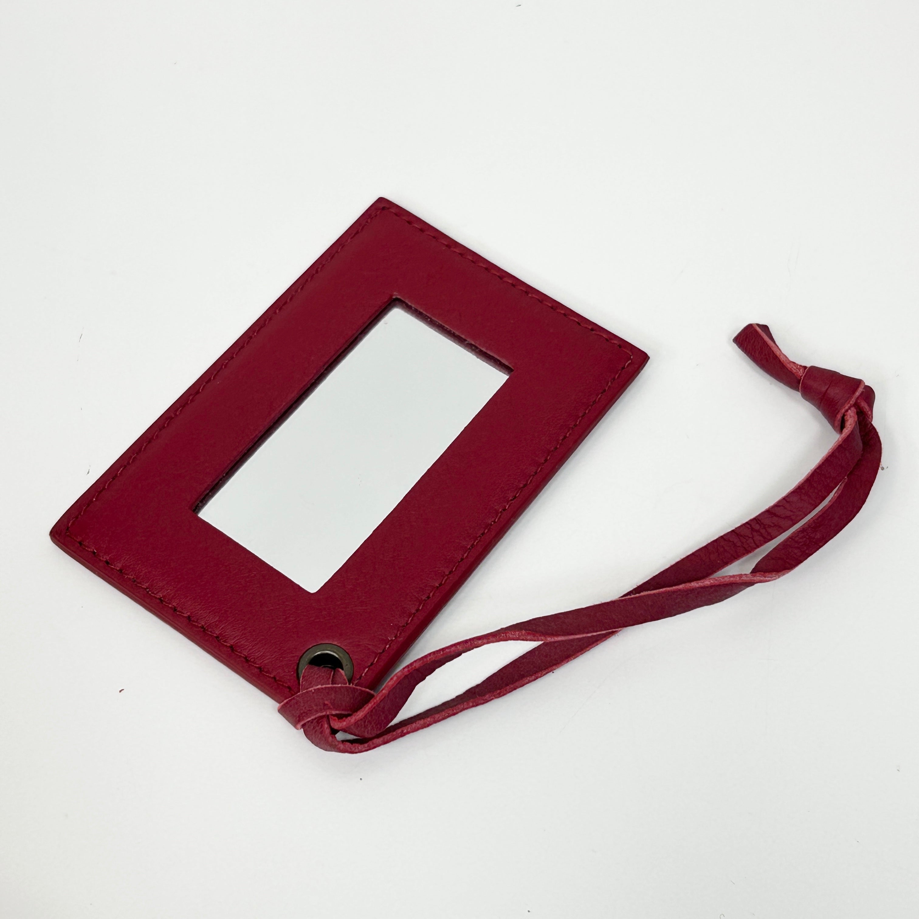 Red Leather Mini BlackOut City Bag w/Gunmetal HW