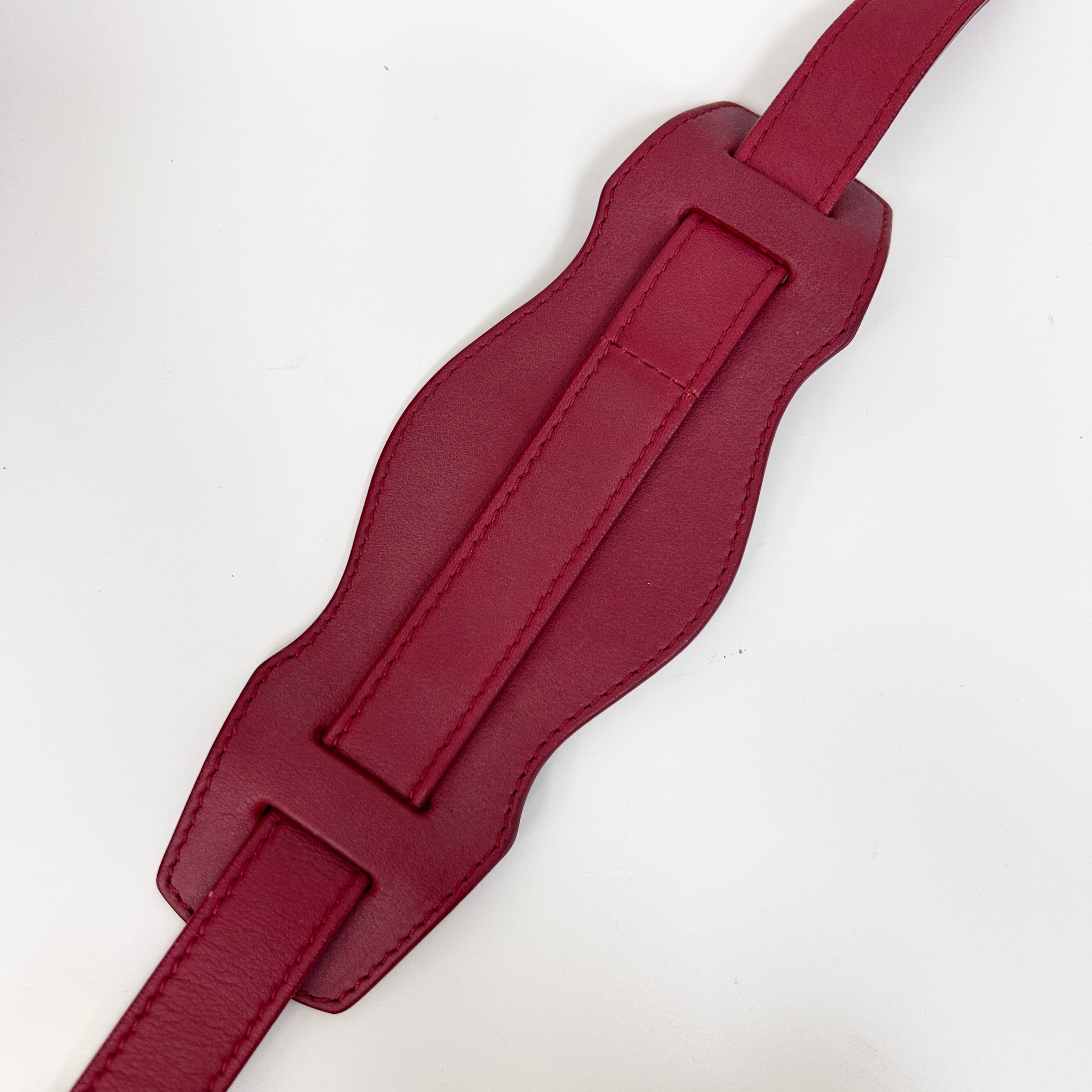 Red Leather Mini BlackOut City Bag w/Gunmetal HW