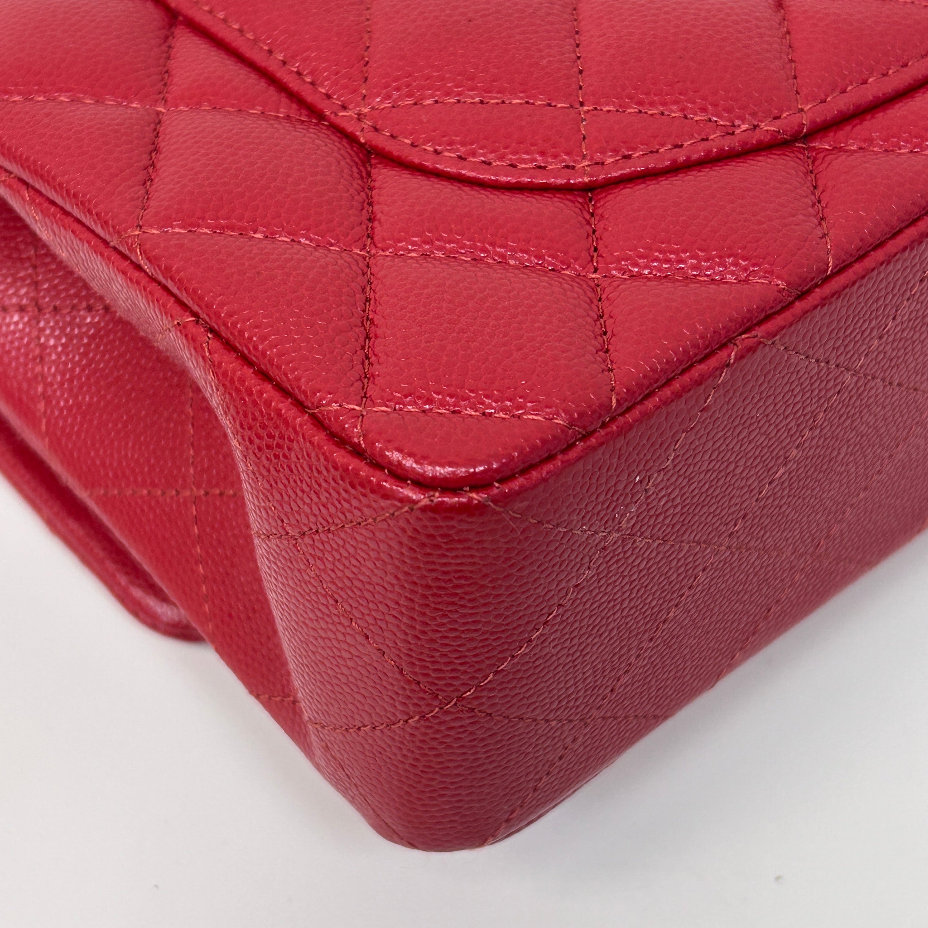 Red Caviar Classic Small Double Flap Bag w/GHW