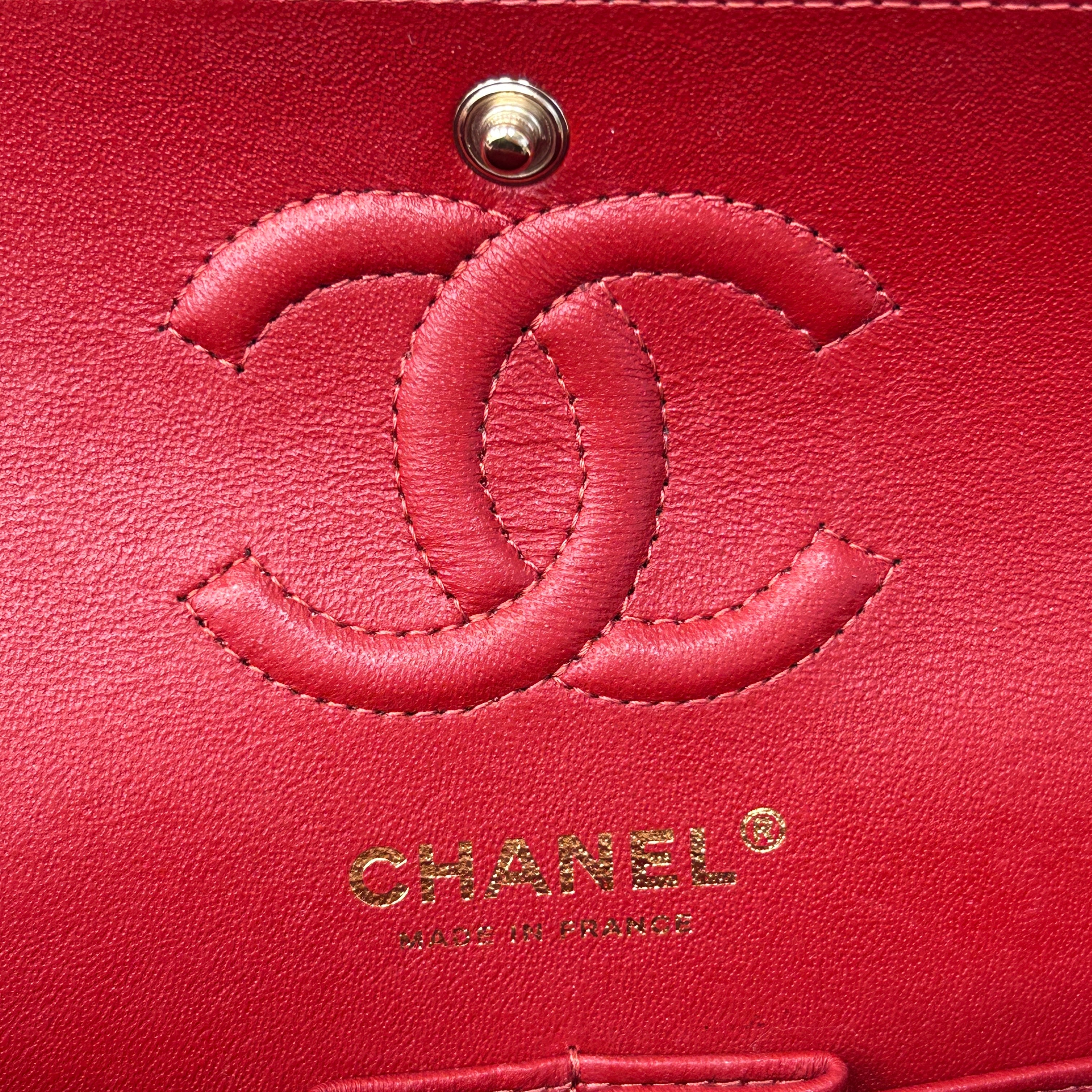 Red Caviar Classic Small Double Flap Bag w/GHW