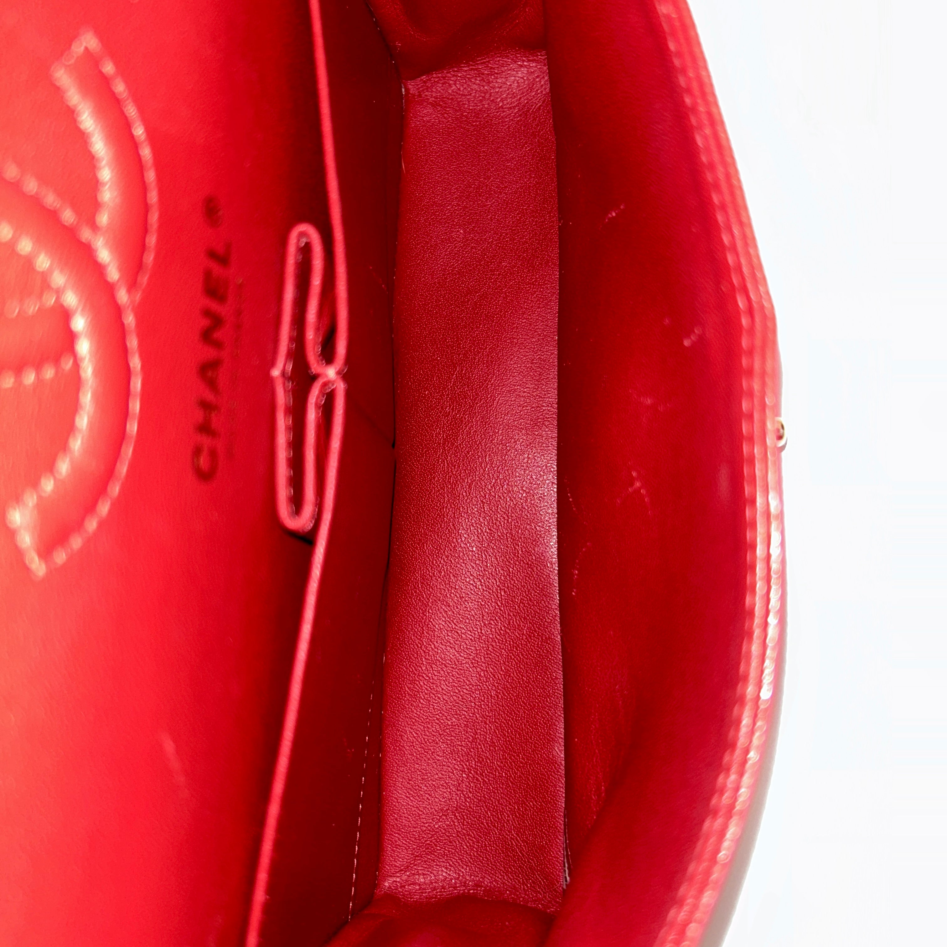 Red Caviar Classic Small Double Flap Bag w/GHW