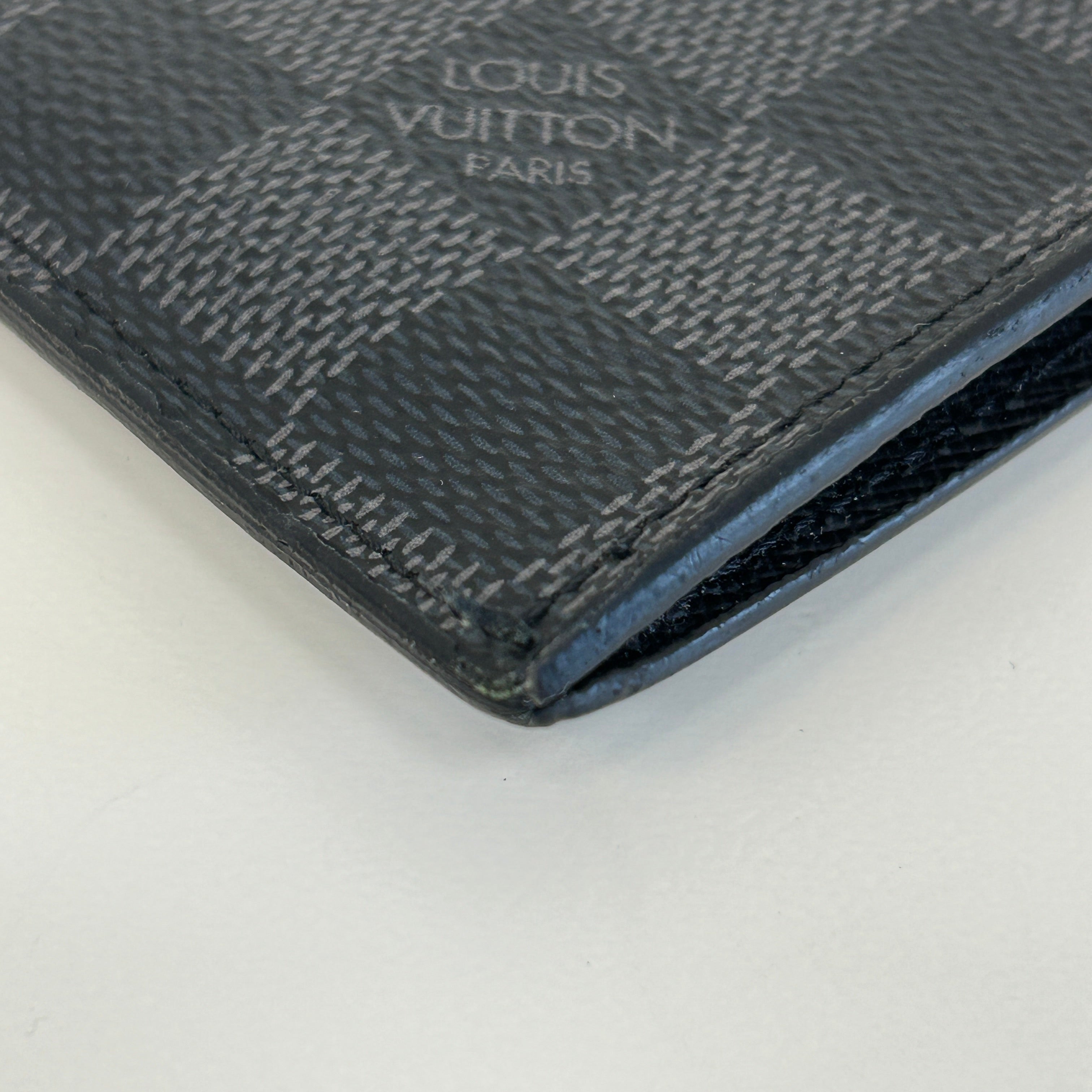graphite damier coin card holder
