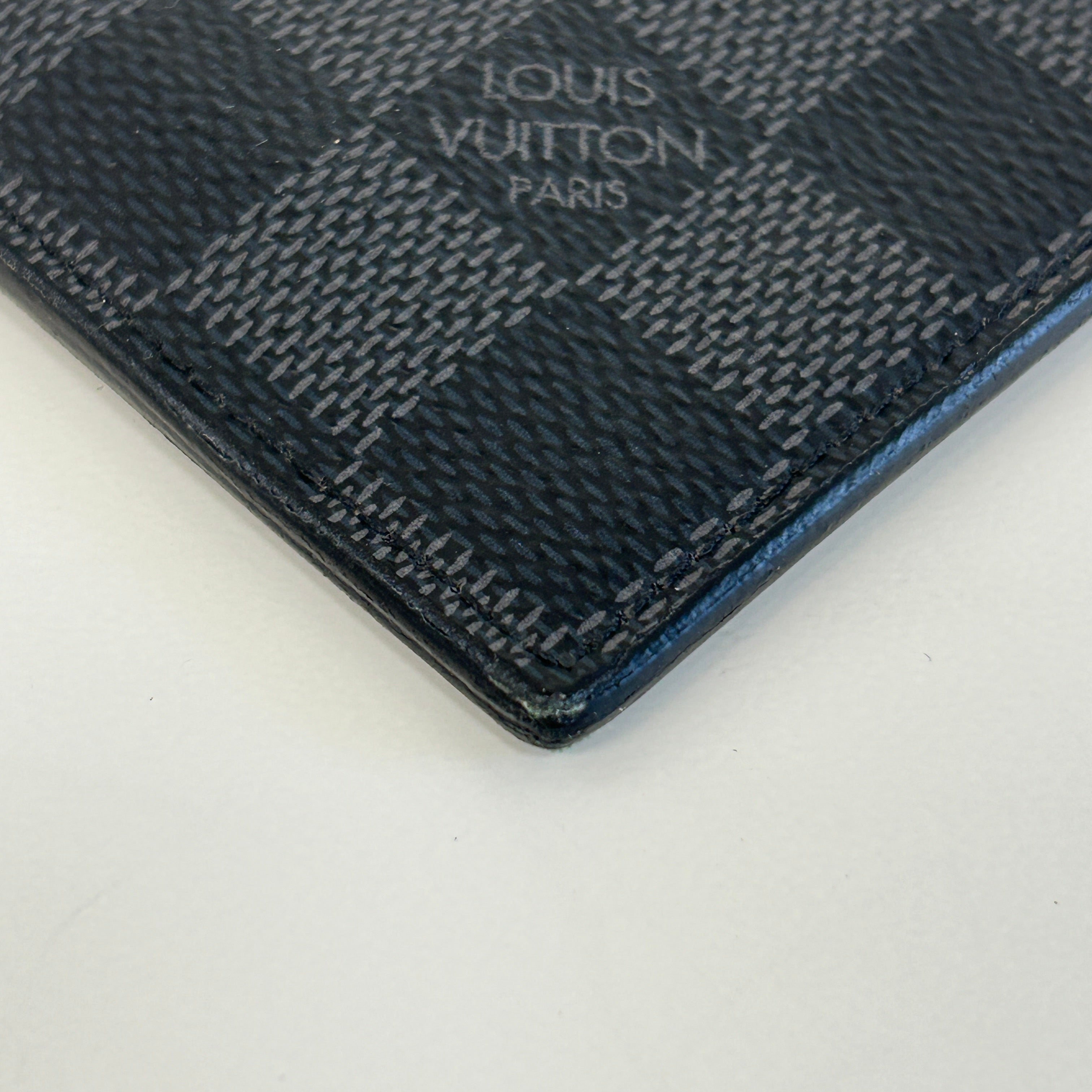 graphite damier coin card holder