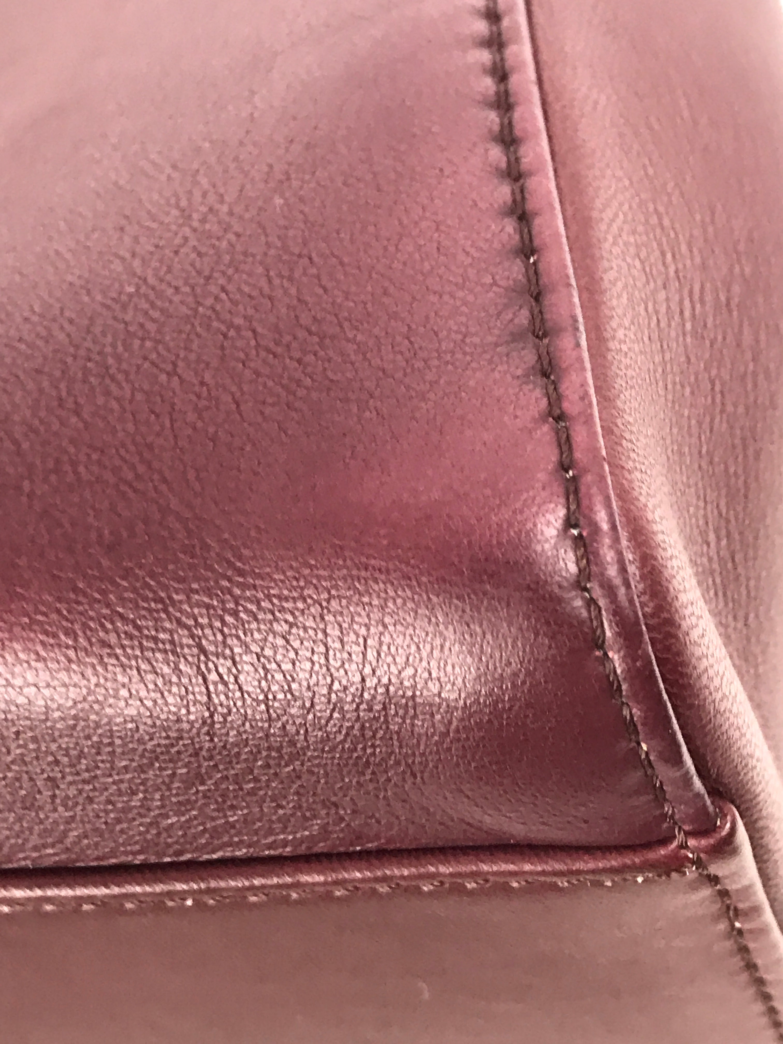 Burgundy Mini Peekaboo w/ removable monogram coated canvas peekaboo defender case w/SHW