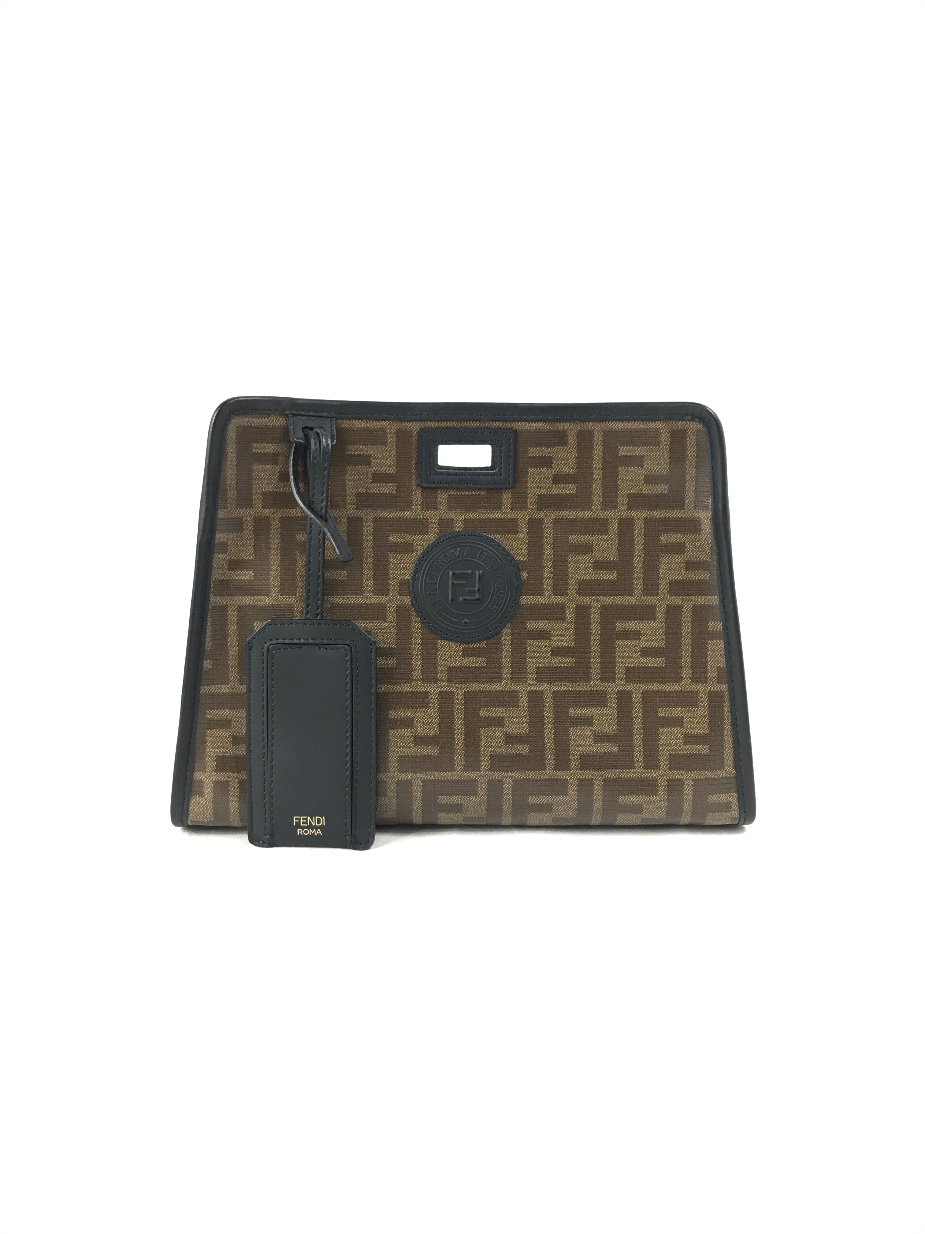 Burgundy Mini Peekaboo w/ removable monogram coated canvas peekaboo defender case w/SHW