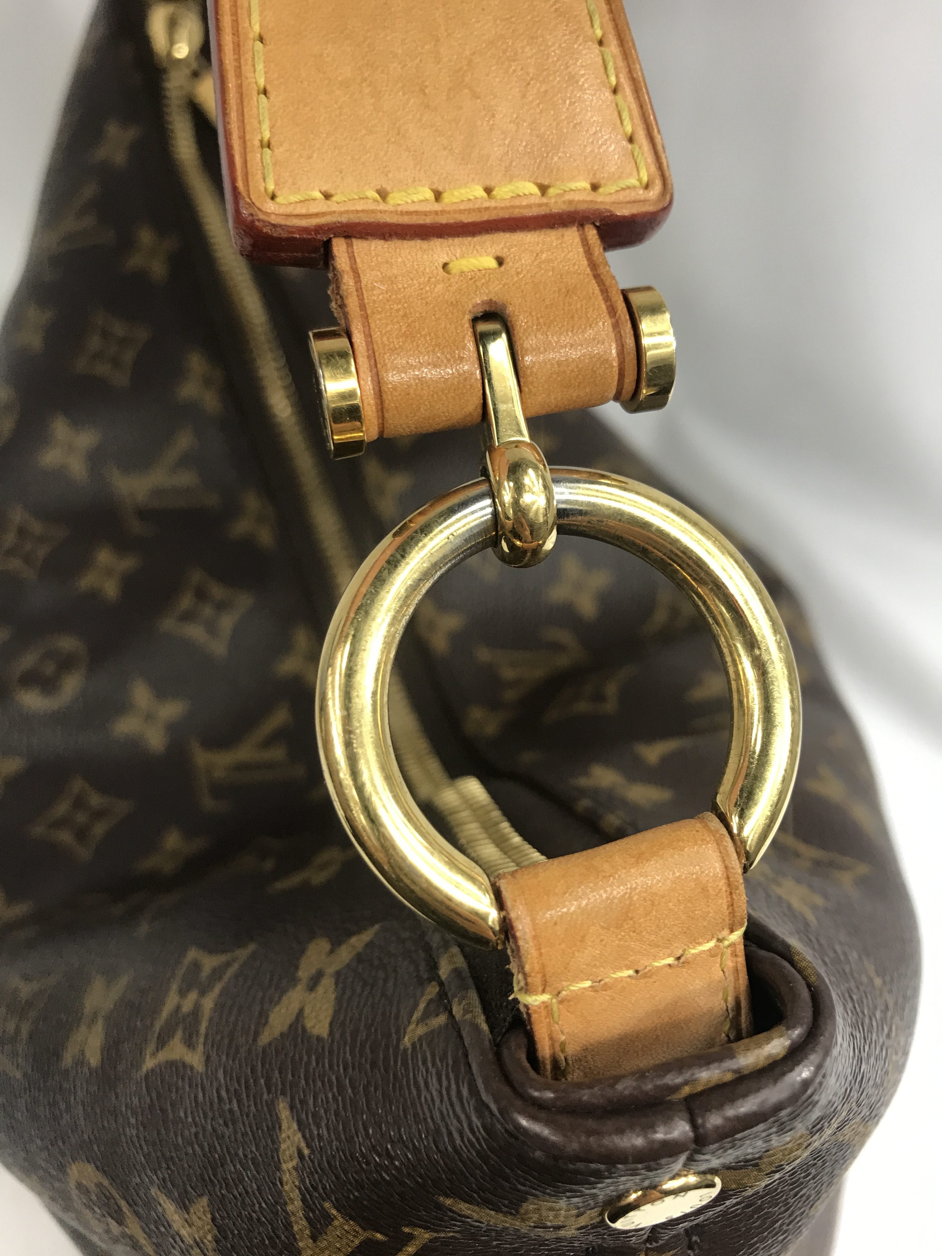 Monogram Coated Canvas Sully MM Bag W/GHW
