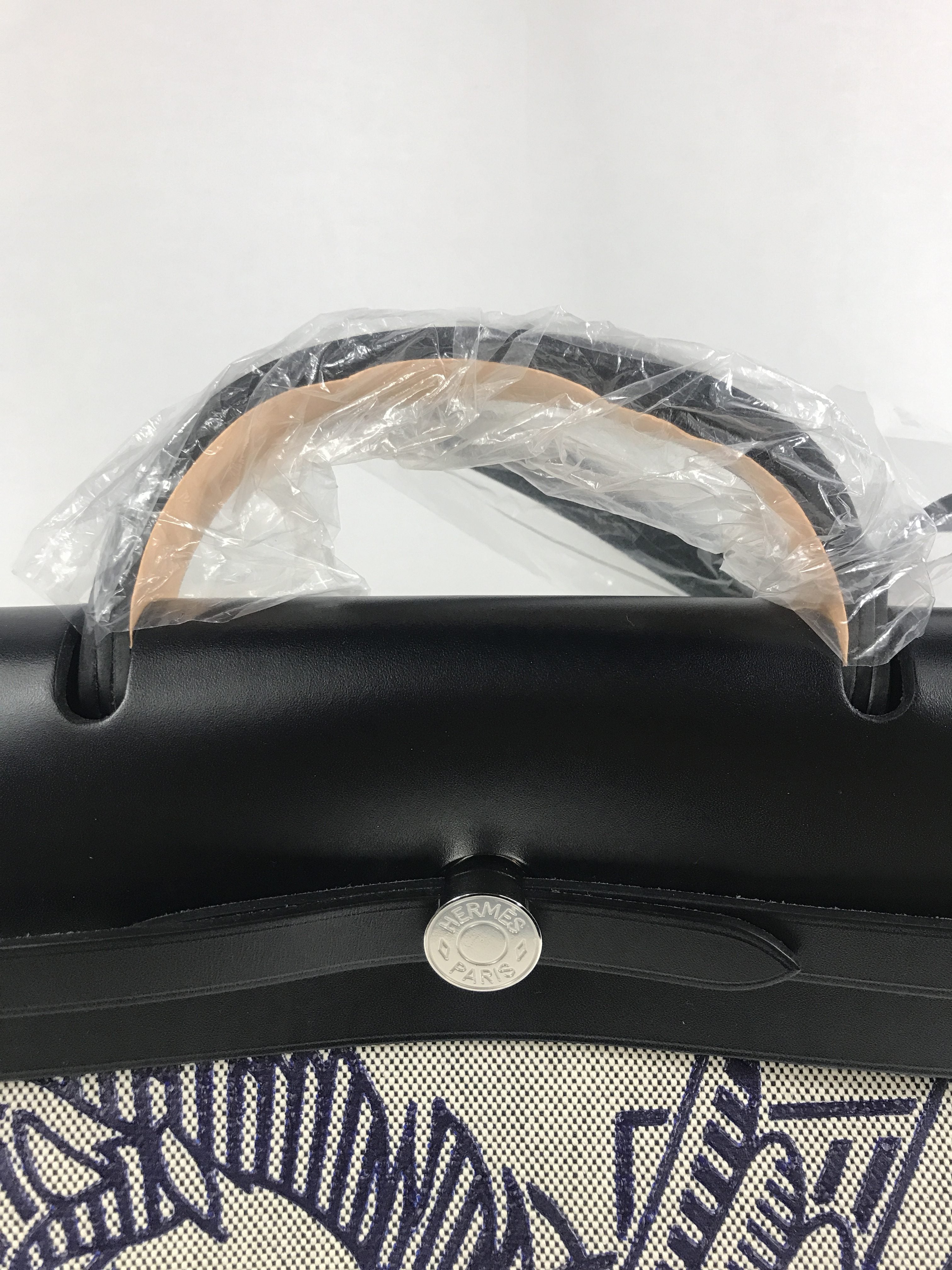 Blue Indigo/Ecru/Black Pegase Pop Herbag Zip 39 w/PHW