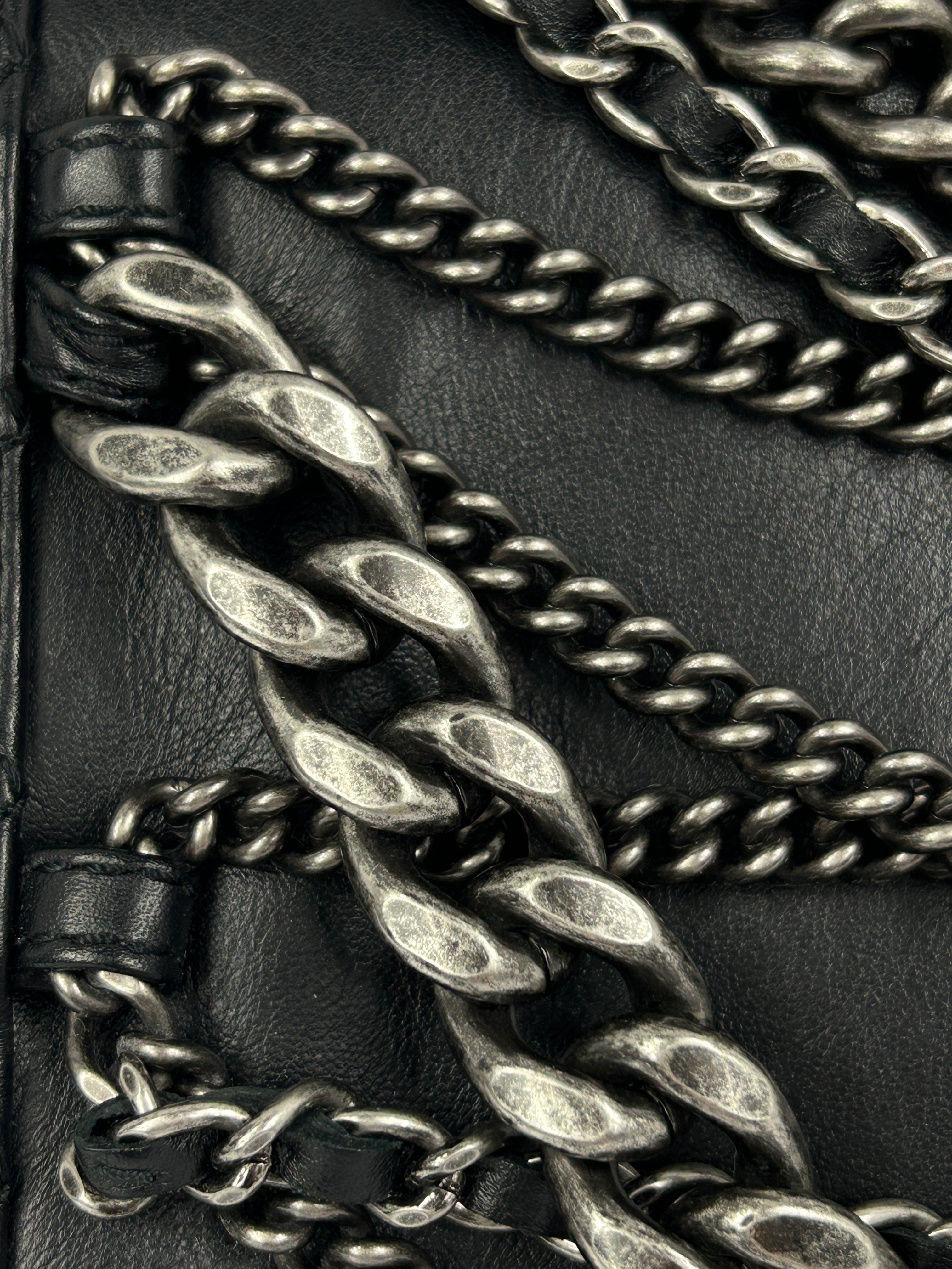 Paris Enchained Medium Calfskin Leather Boy Bag w/RHW