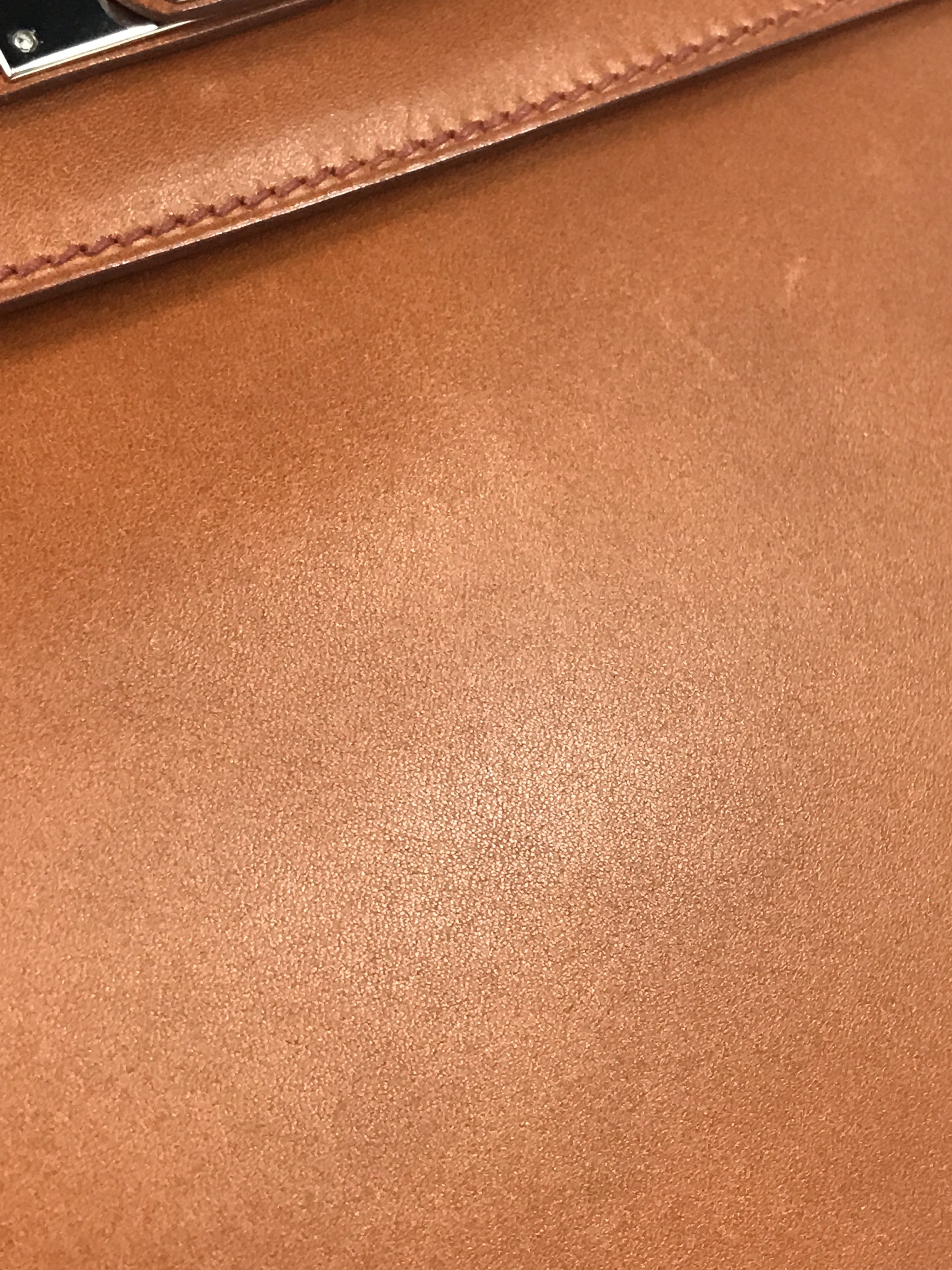 Special Order Gold Box Calf/Rouge H Chevre Mysore Leather Kelly 35 W/PHW