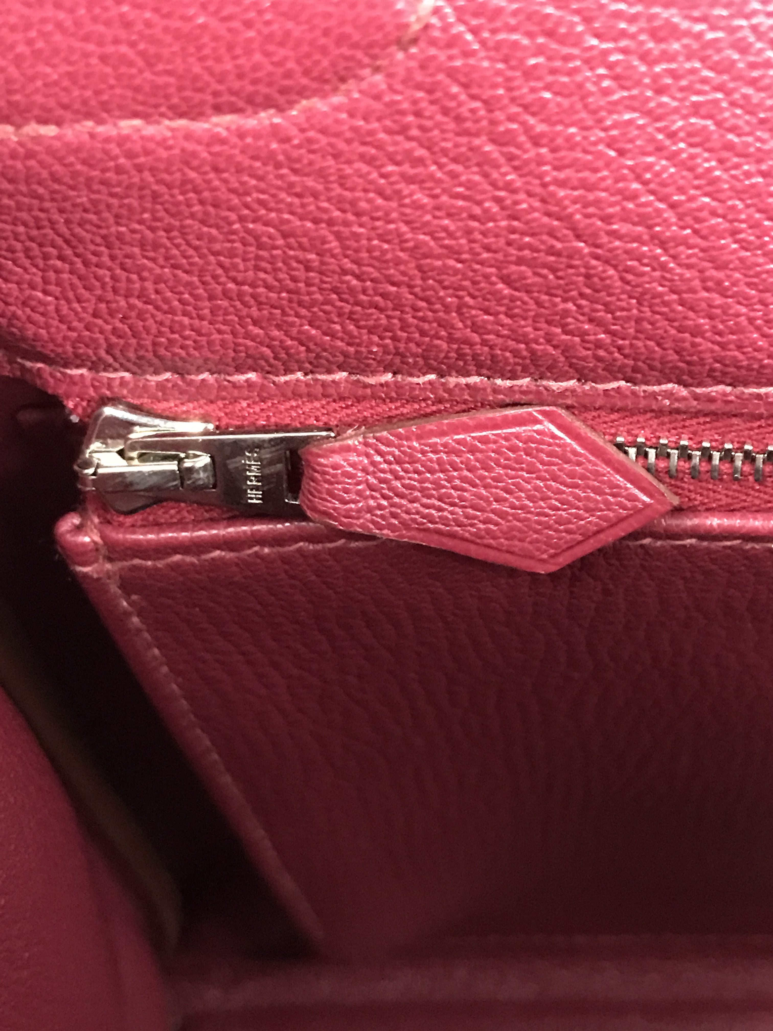 Special Order Gold Box Calf/Rouge H Chevre Mysore Leather Kelly 35 W/PHW