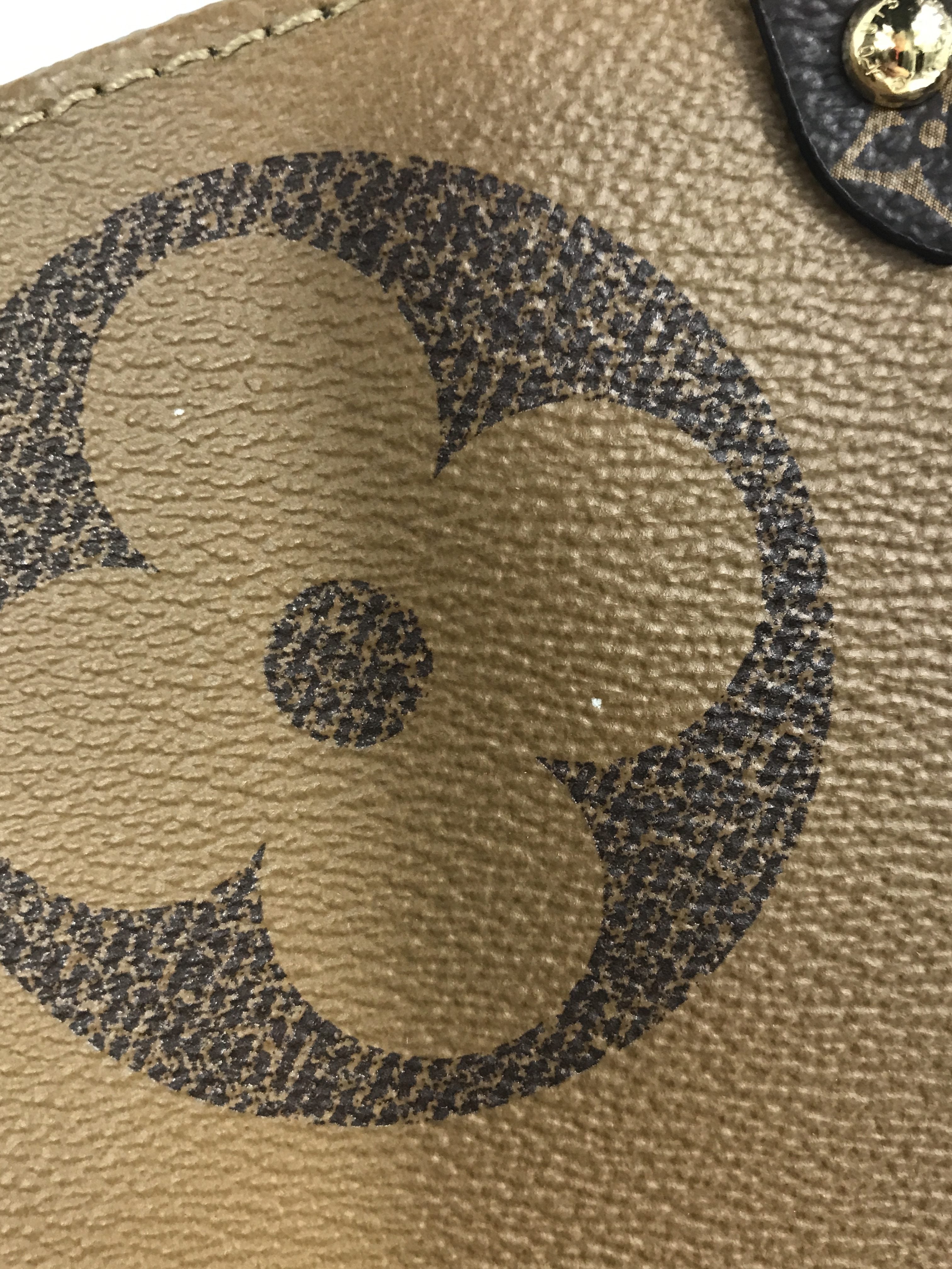 Brown Monogram Reverse Canvas OnTheGo GM Tote Bag W/GHW