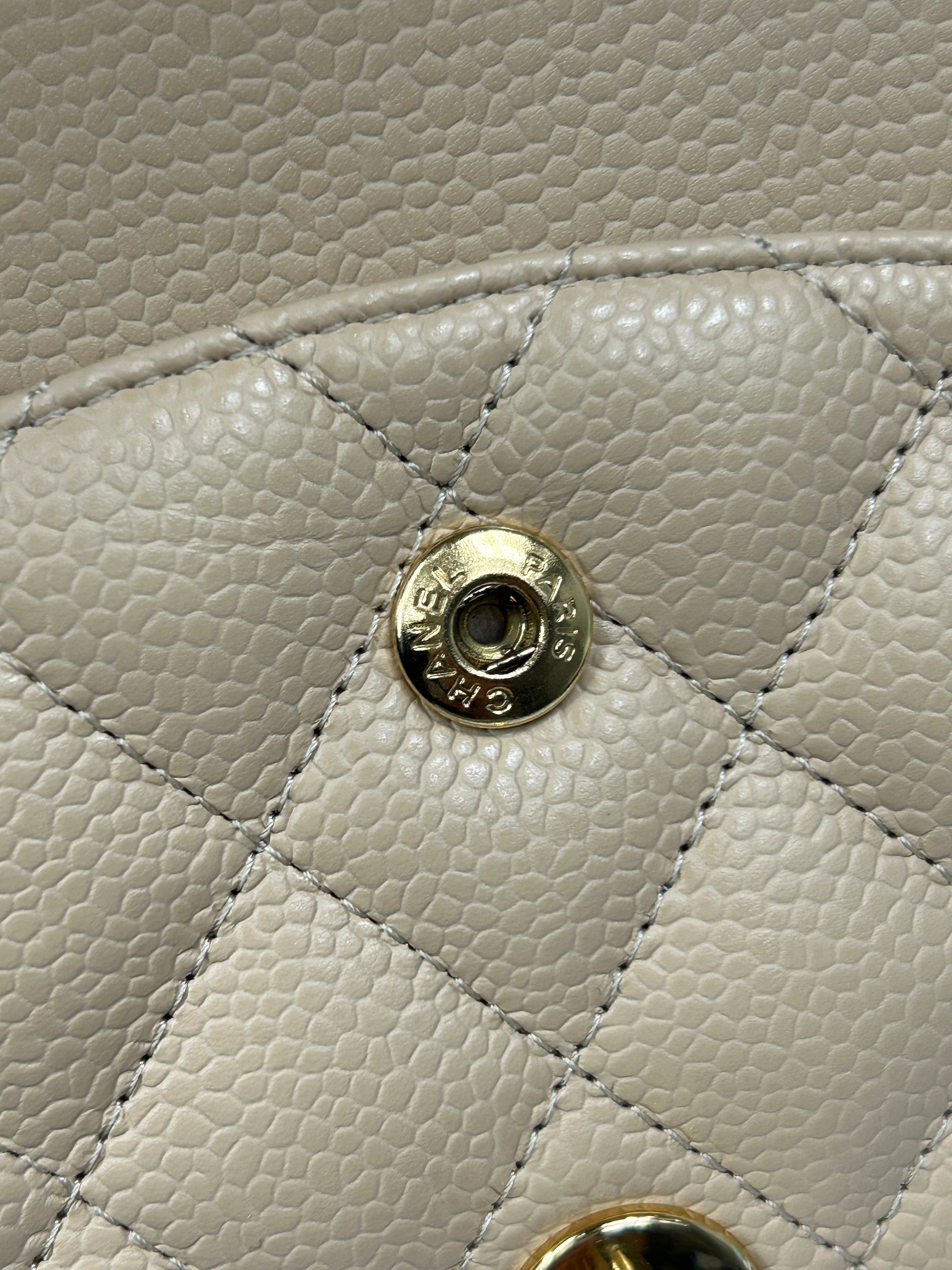 Nude Caviar Quilted Medium Classic Double Flap w/GHW-ON LAYAWAY