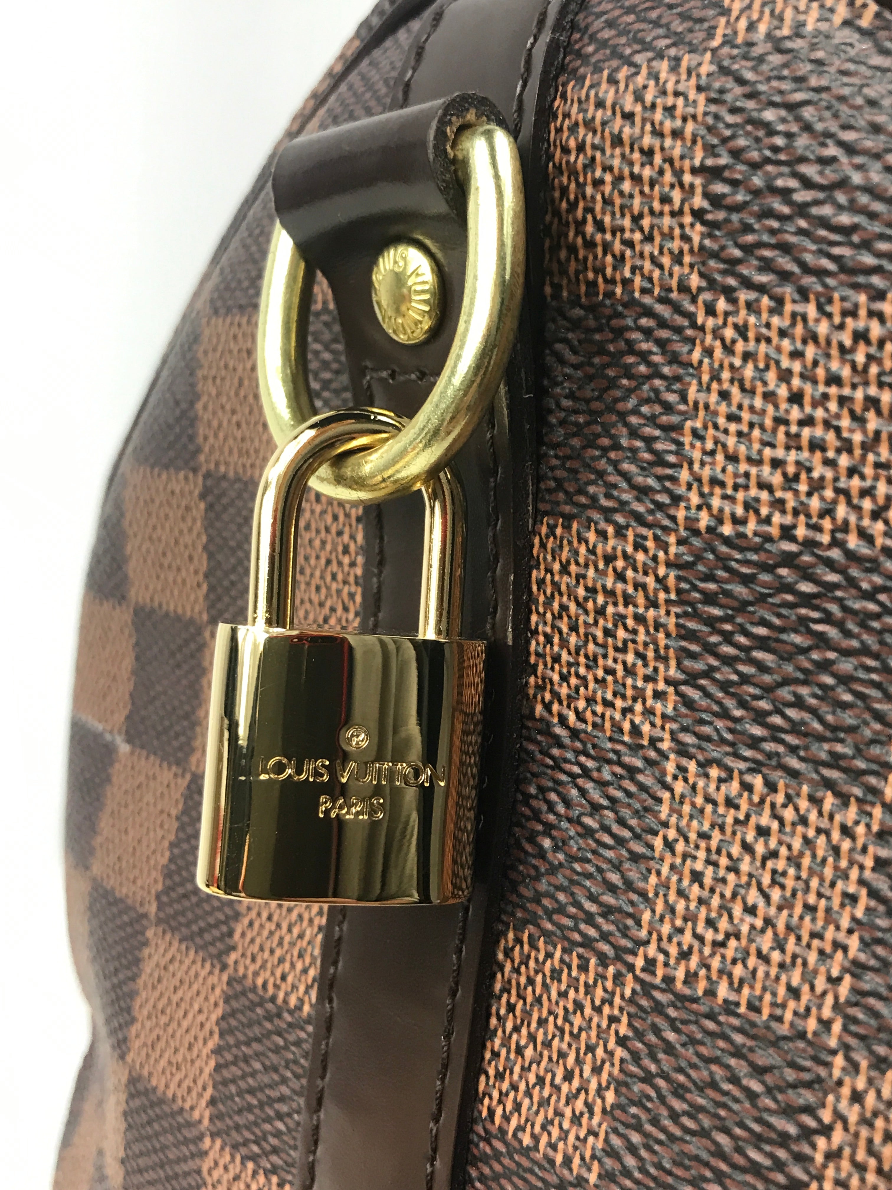 Monogram Coated Canvas Damier Ebene Speedy Bandouliere 35 w/GHW