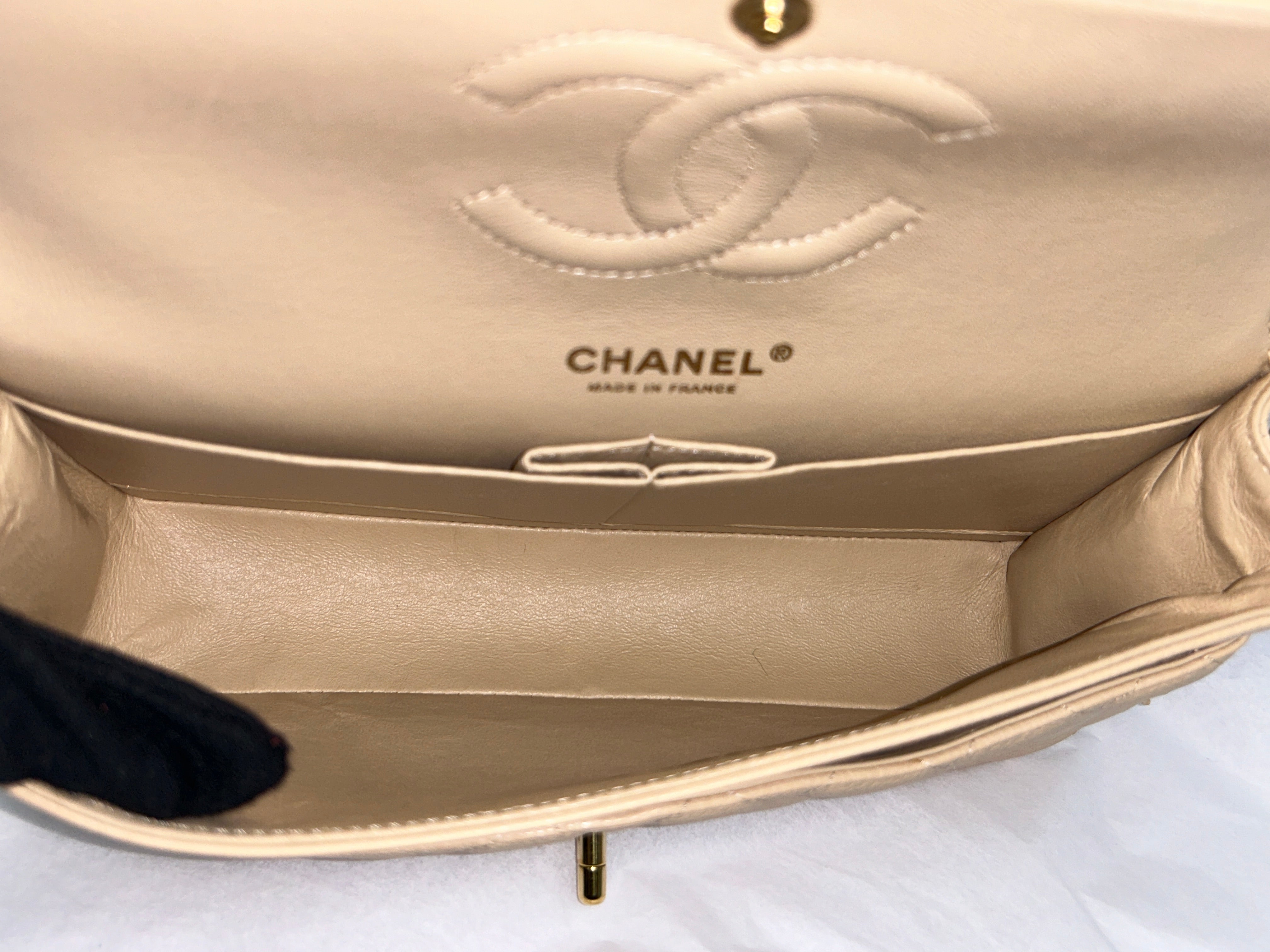 Nude Caviar Quilted Medium Classic Double Flap w/GHW-ON LAYAWAY
