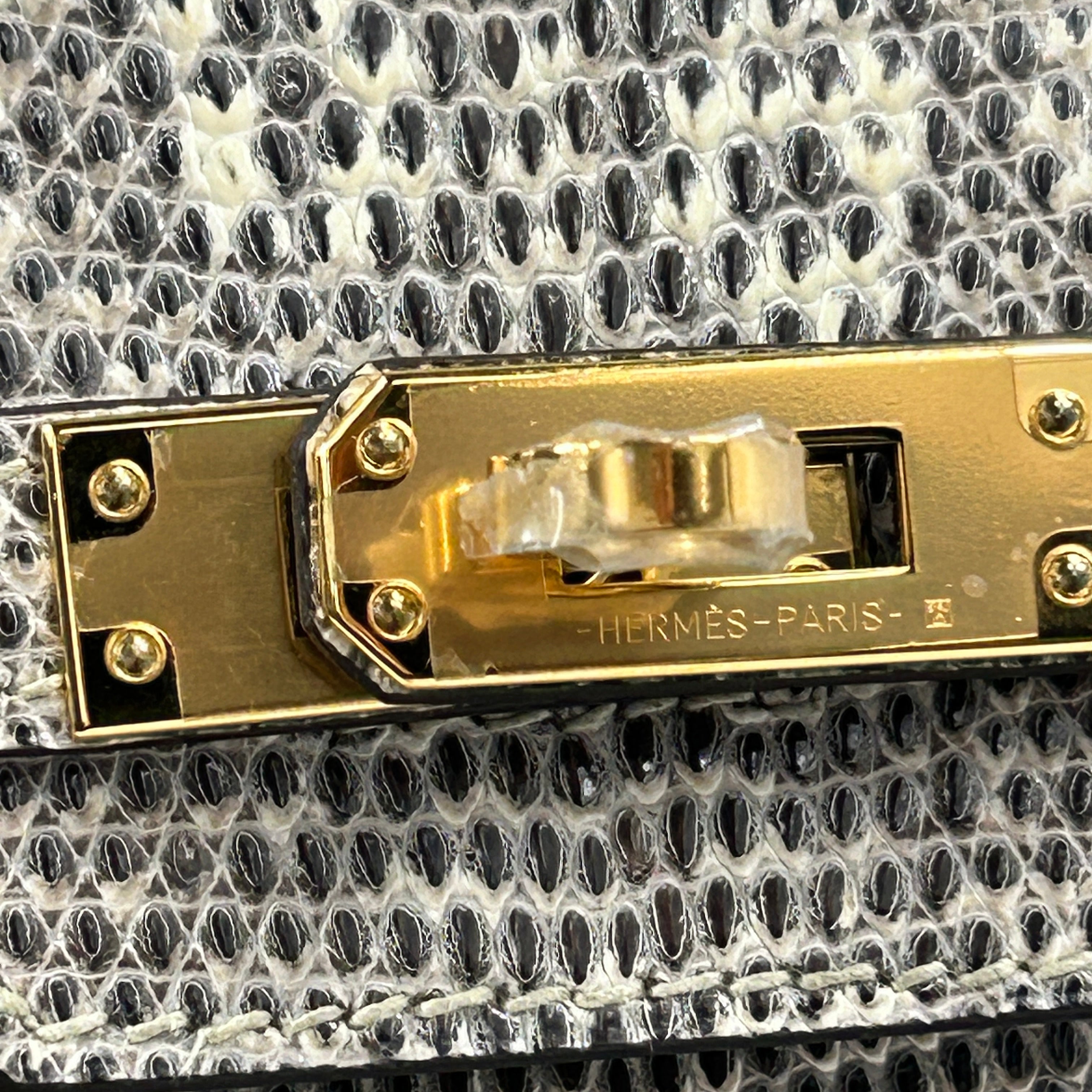 Lizard Natura Lisse Birkin 25 W/GHW - Haute Classics
