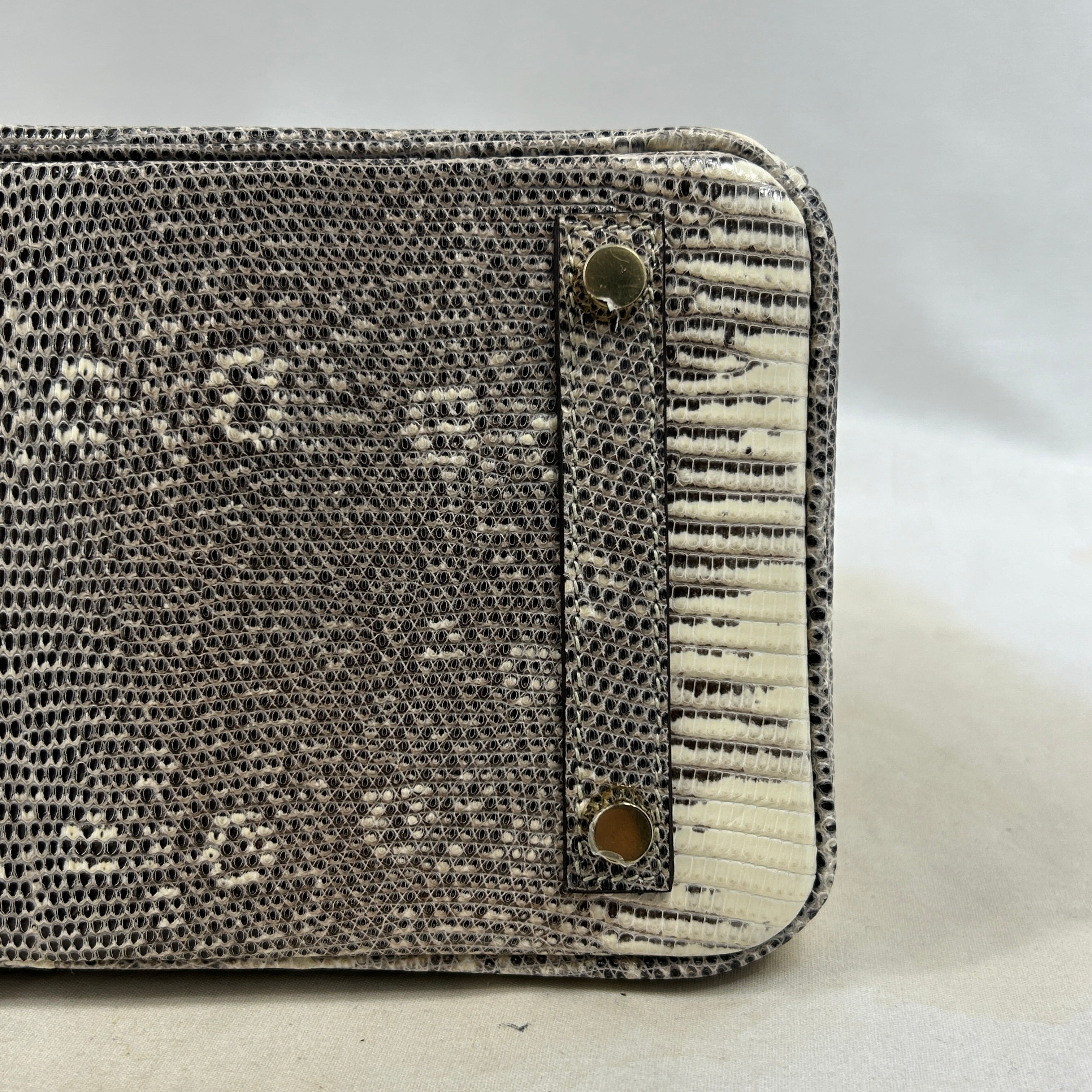 Lizard Natura Lisse Birkin 25 W/GHW - Haute Classics