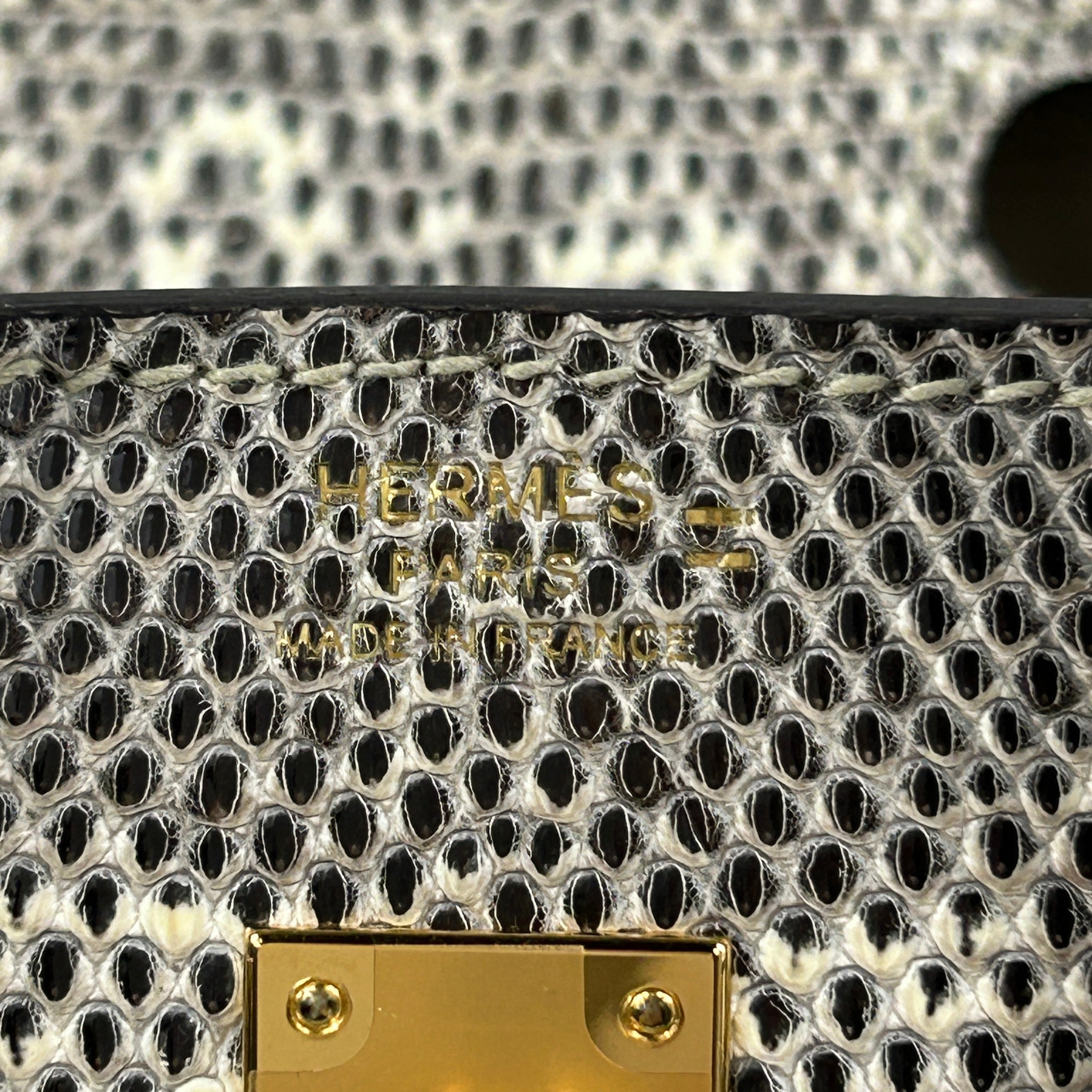 Lizard Natura Lisse Birkin 25 W/GHW - Haute Classics