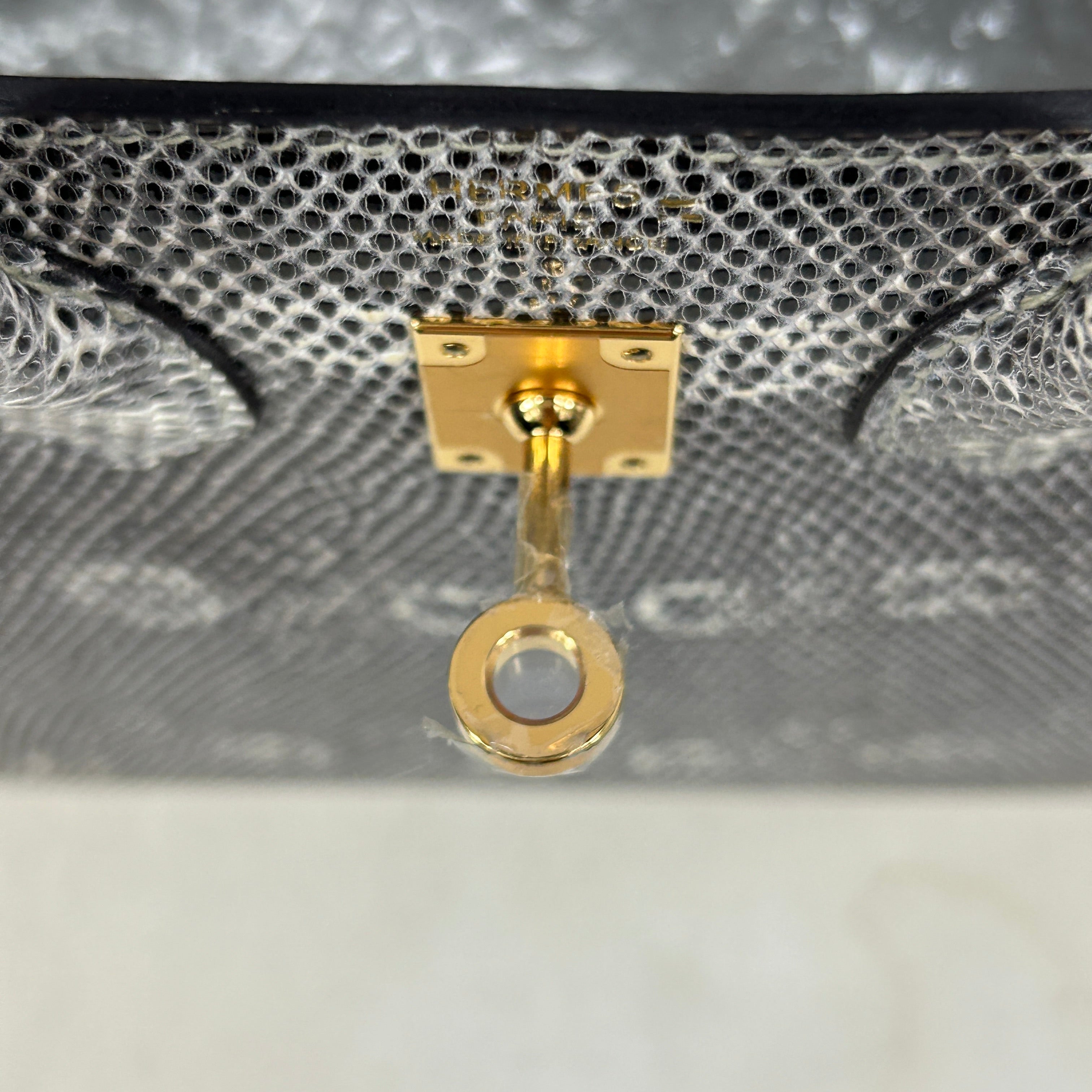 Lizard Natura Lisse Birkin 25 W/GHW - Haute Classics