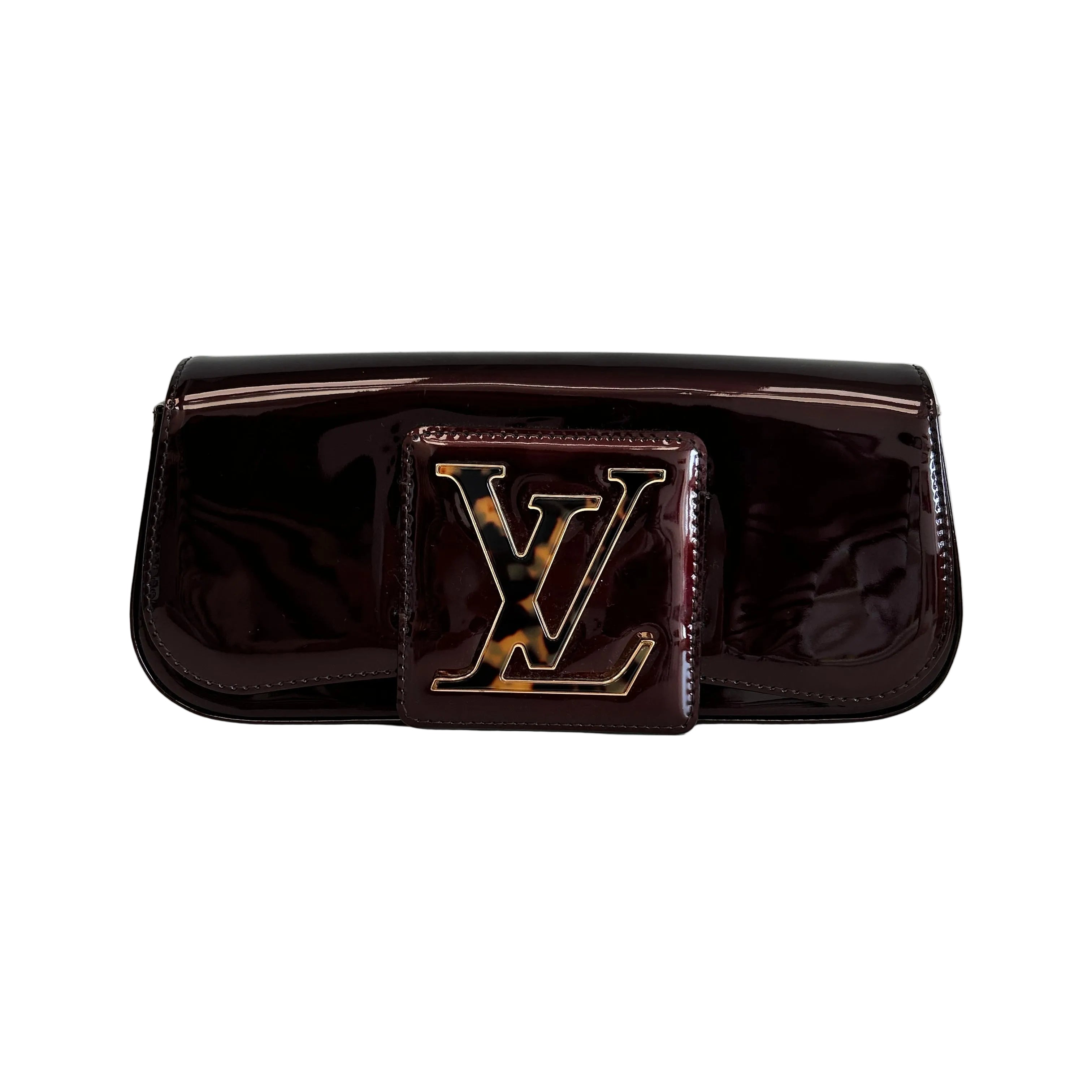 Amarante Monogram Vernis Pochette SoBe Clutch Bag