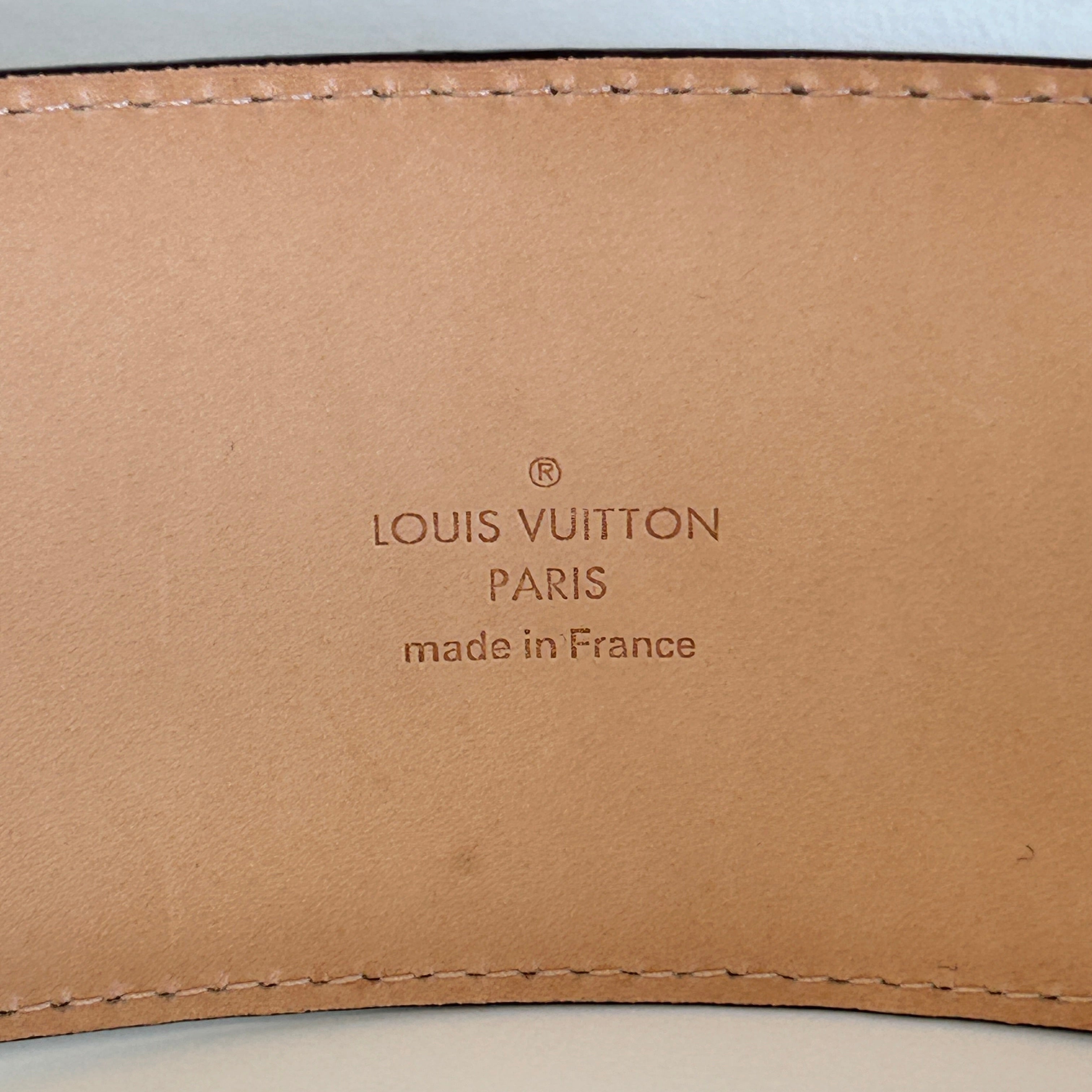 65mm Amarante Vernis Leather LV Initiales Belt