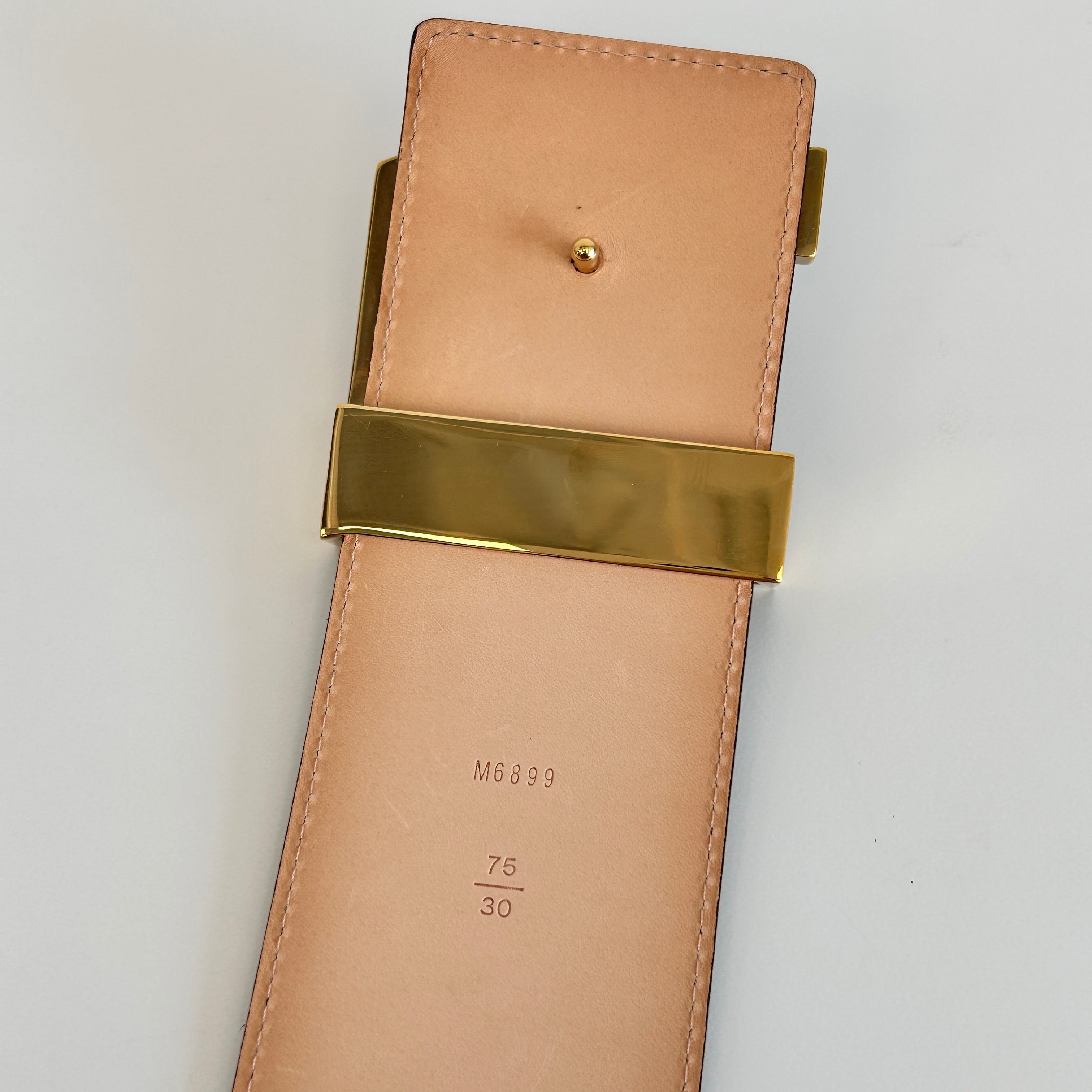 65mm Amarante Vernis Leather LV Initiales Belt