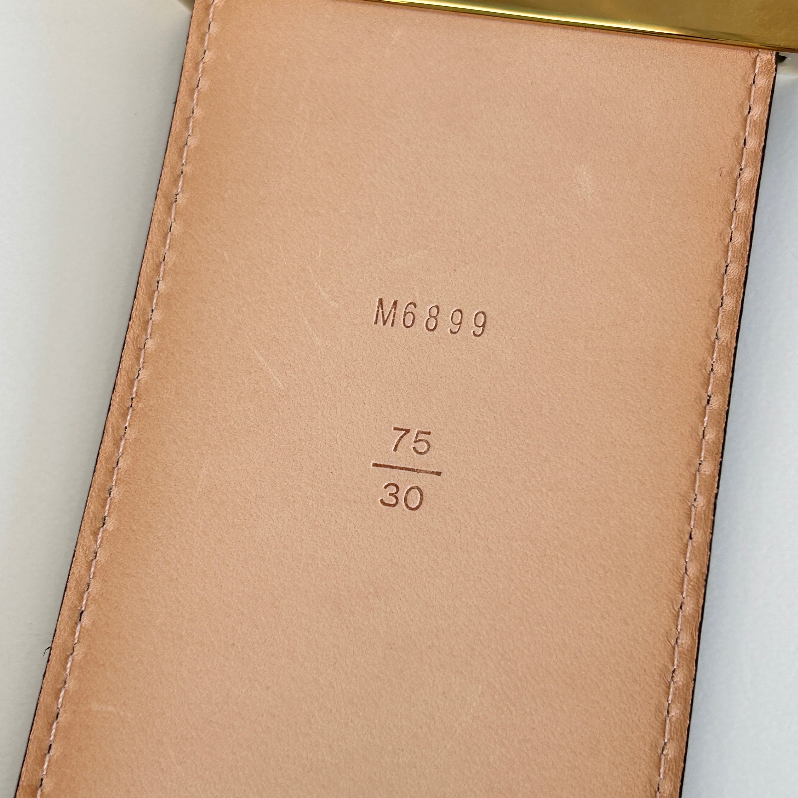 65mm Amarante Vernis Leather LV Initiales Belt