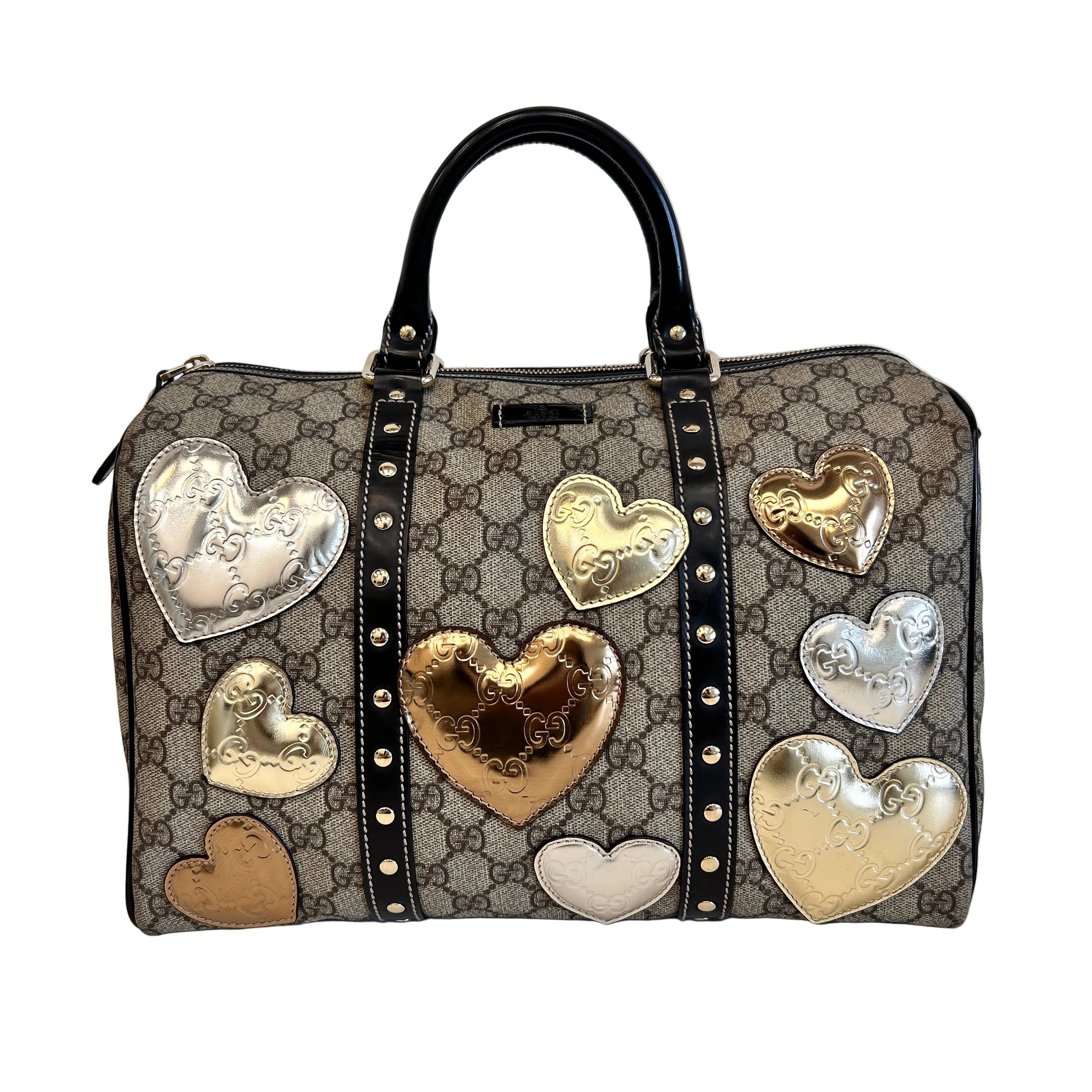 Metallic Hearts Supreme Boston Bag