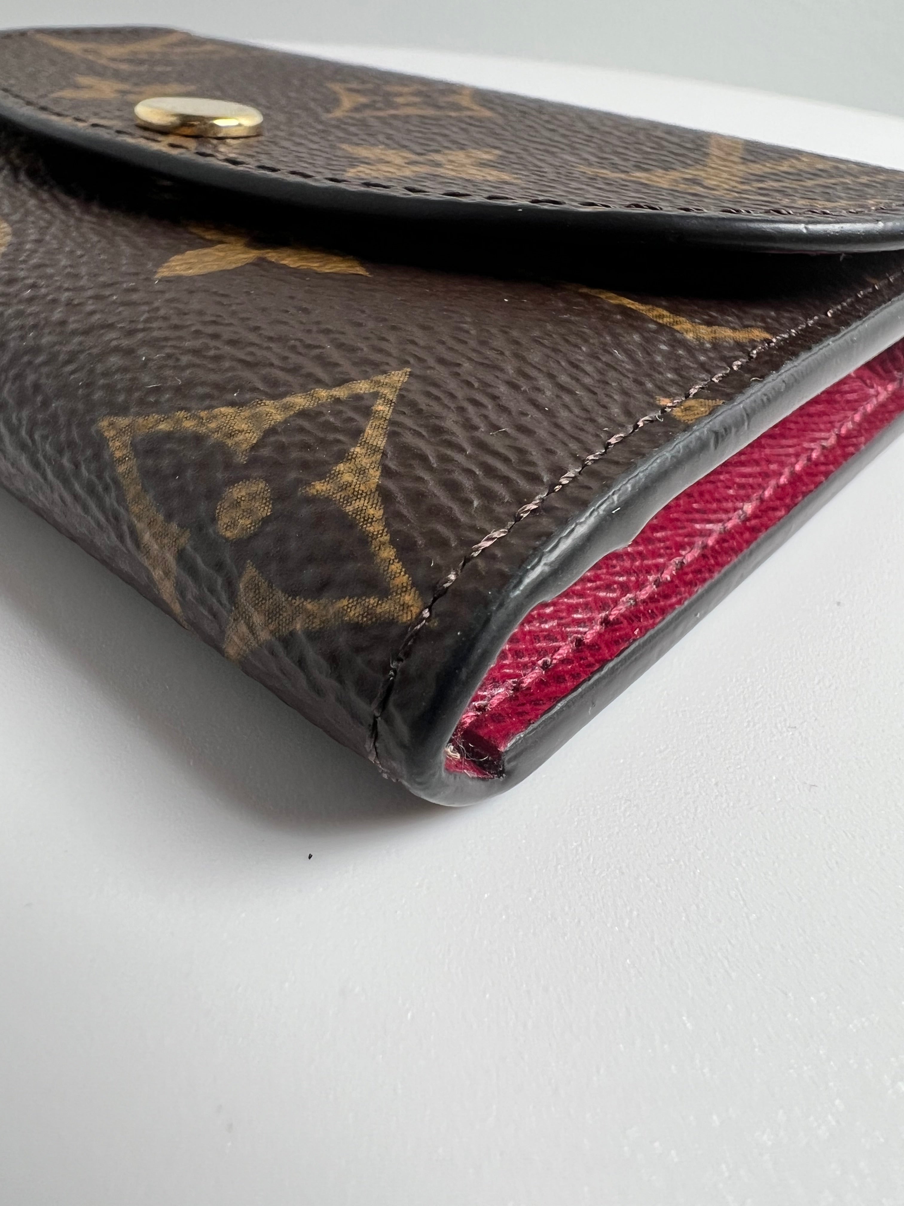 Monogram Rosalie Coin Purse w/ Fushia Lining