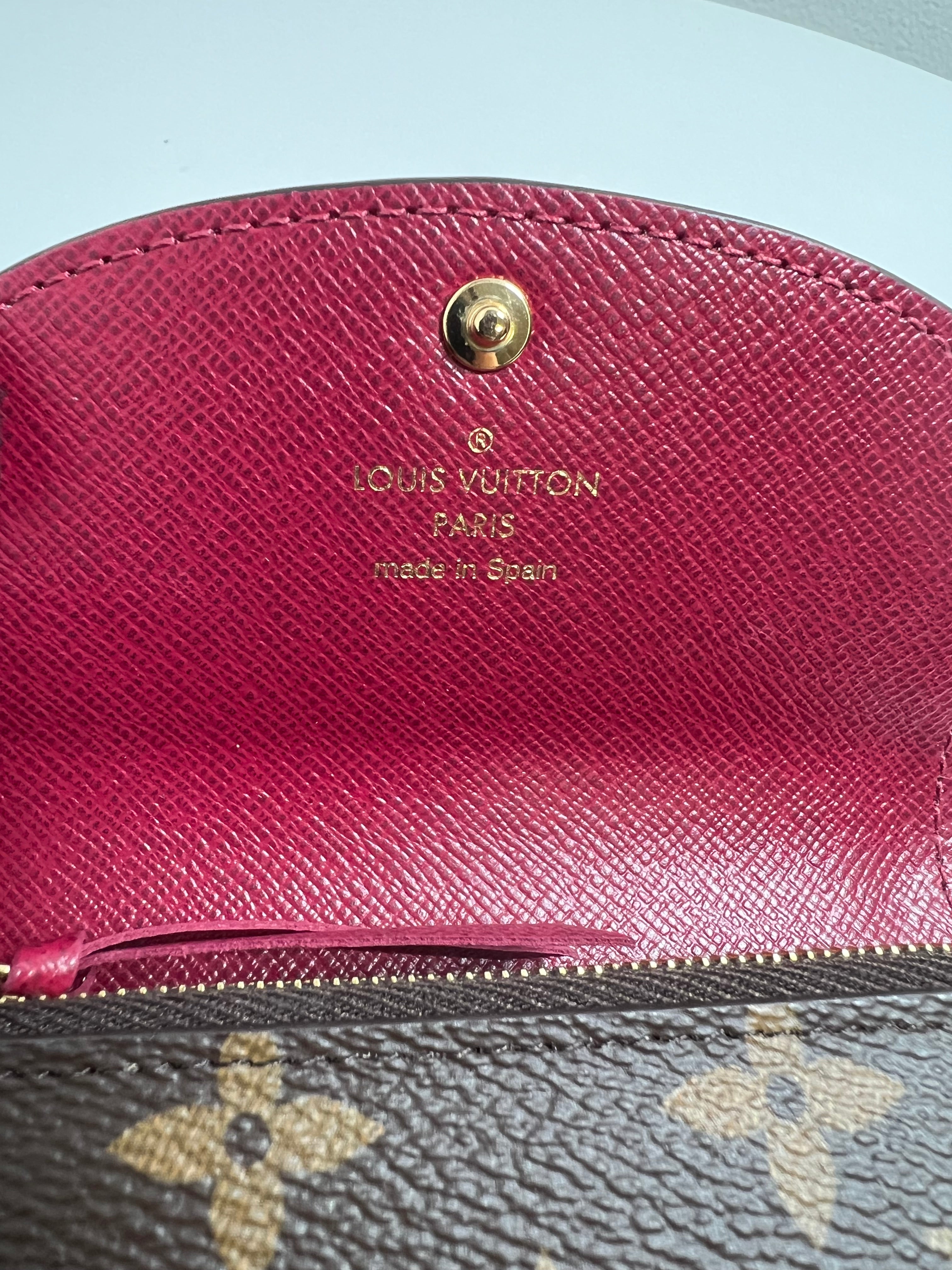 Monogram Rosalie Coin Purse w/ Fushia Lining