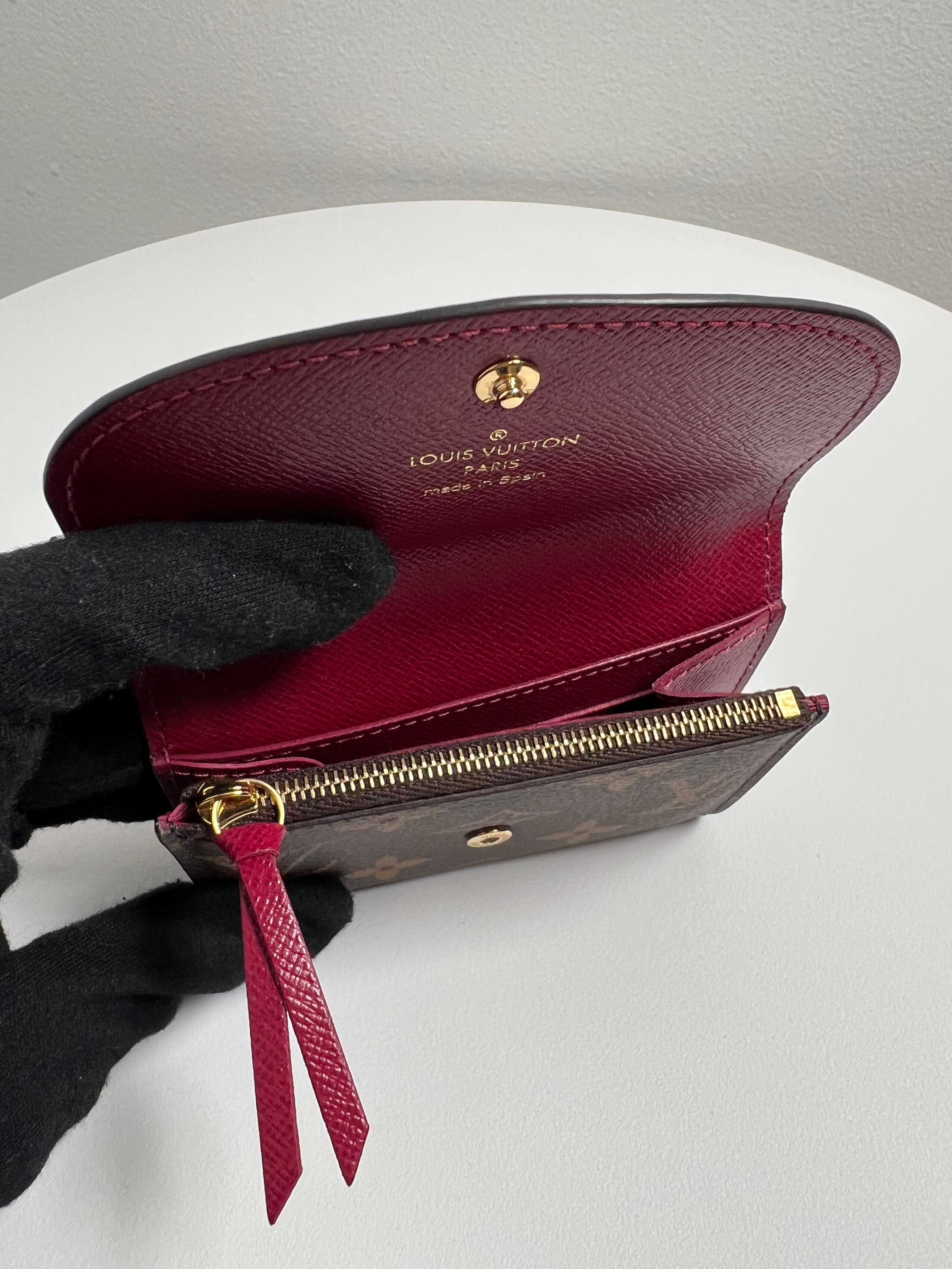 Monogram Rosalie Coin Purse w/ Fushia Lining