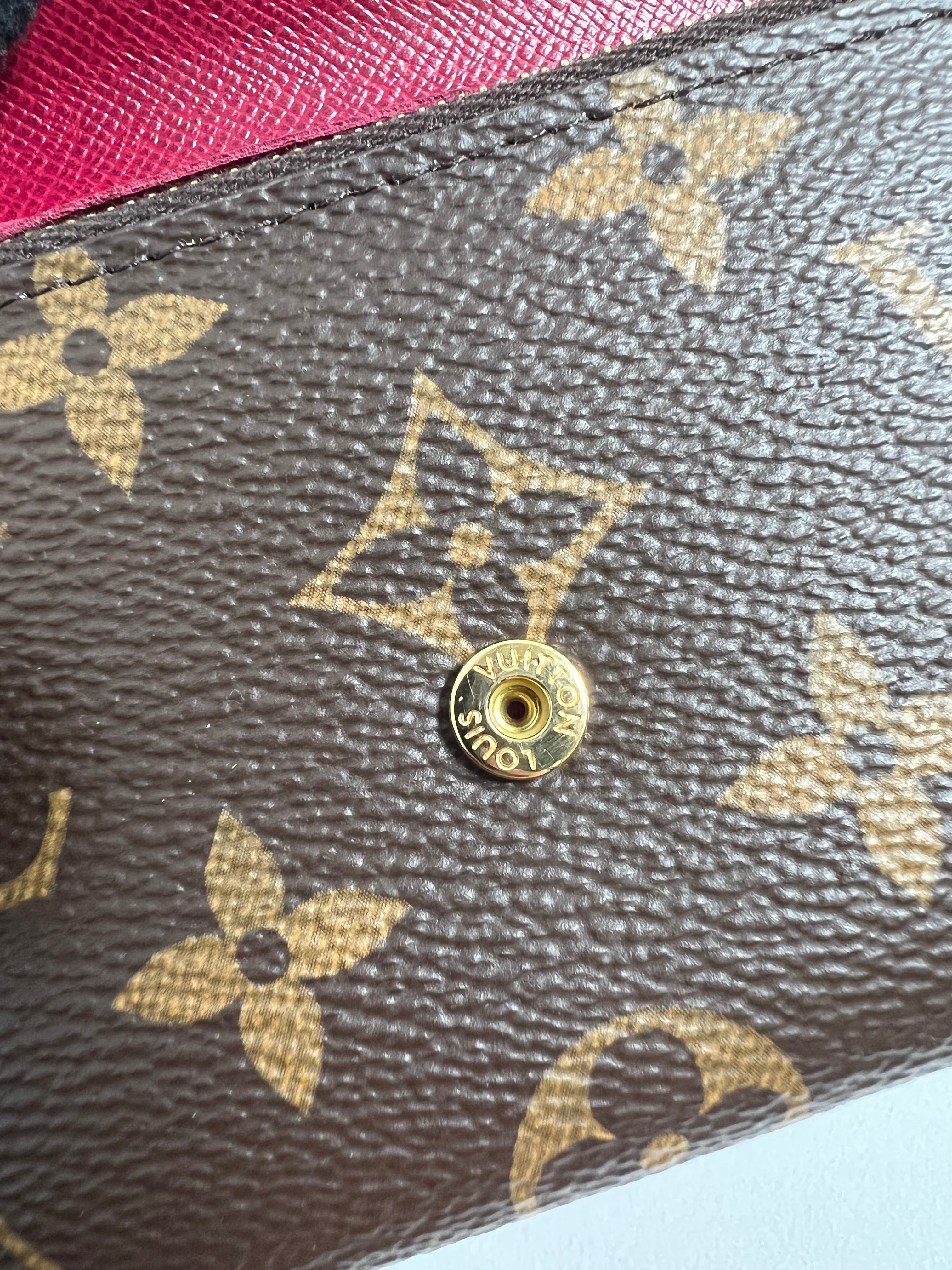 Monogram Rosalie Coin Purse w/ Fushia Lining