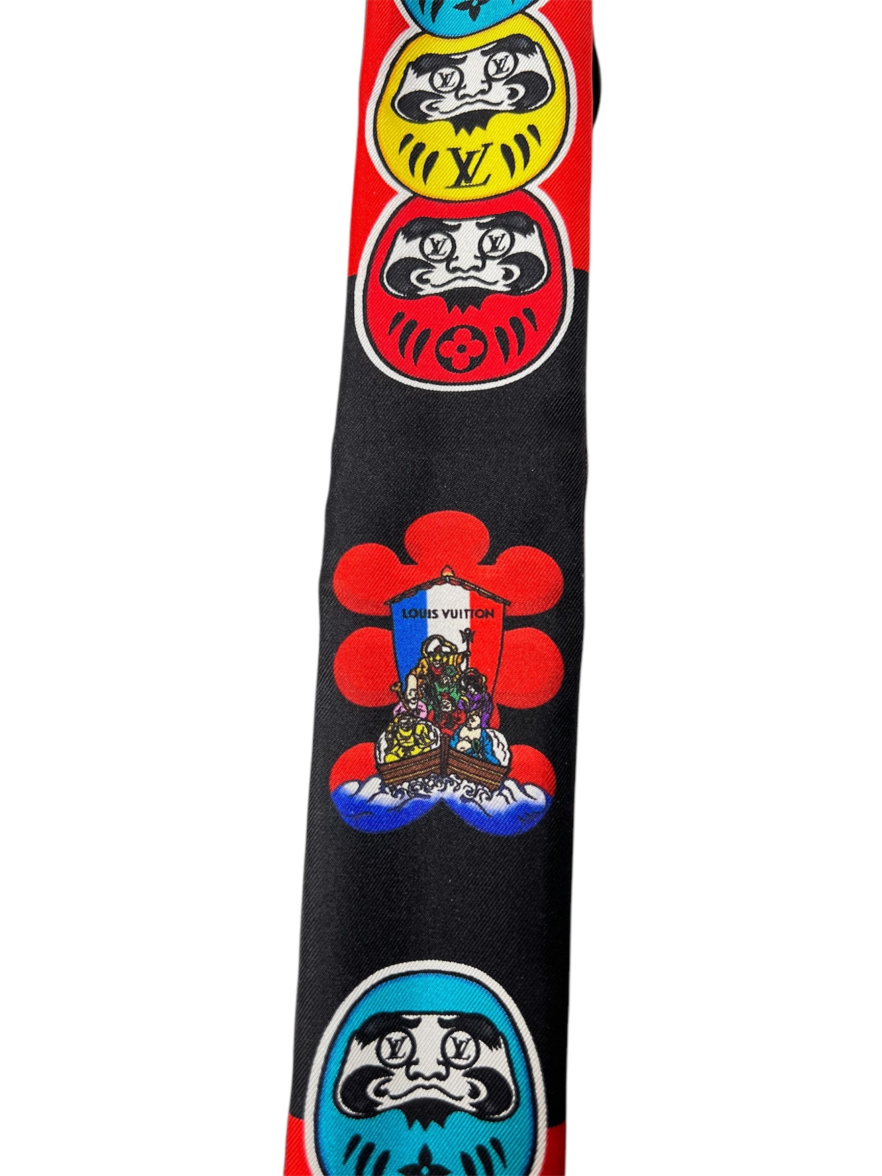 Kabuki Silk Reversible Twilly Scarf