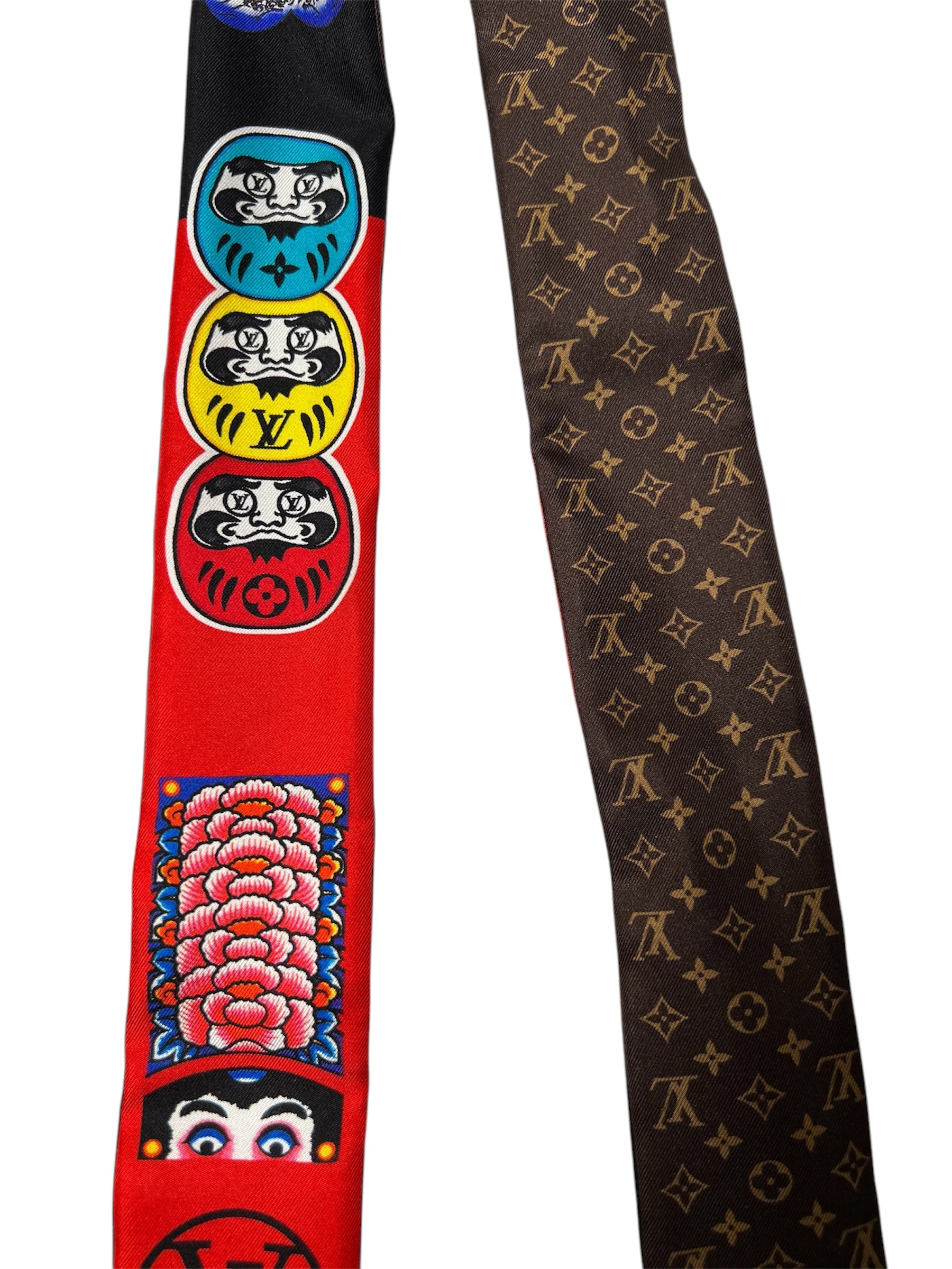 Kabuki Silk Reversible Twilly Scarf