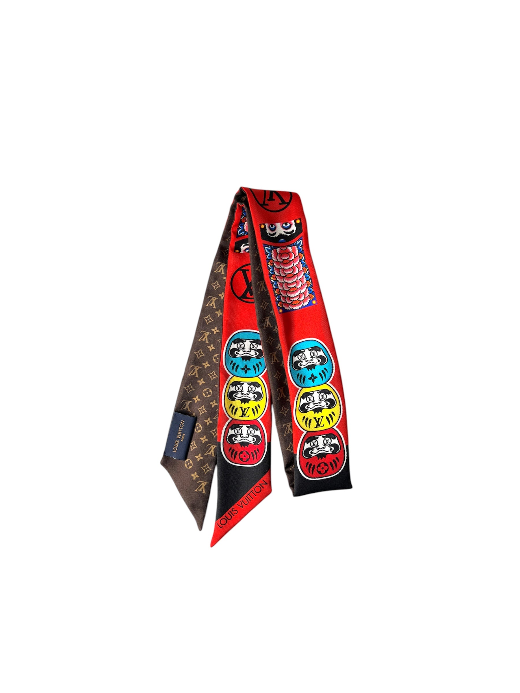 Kabuki Silk Reversible Twilly Scarf