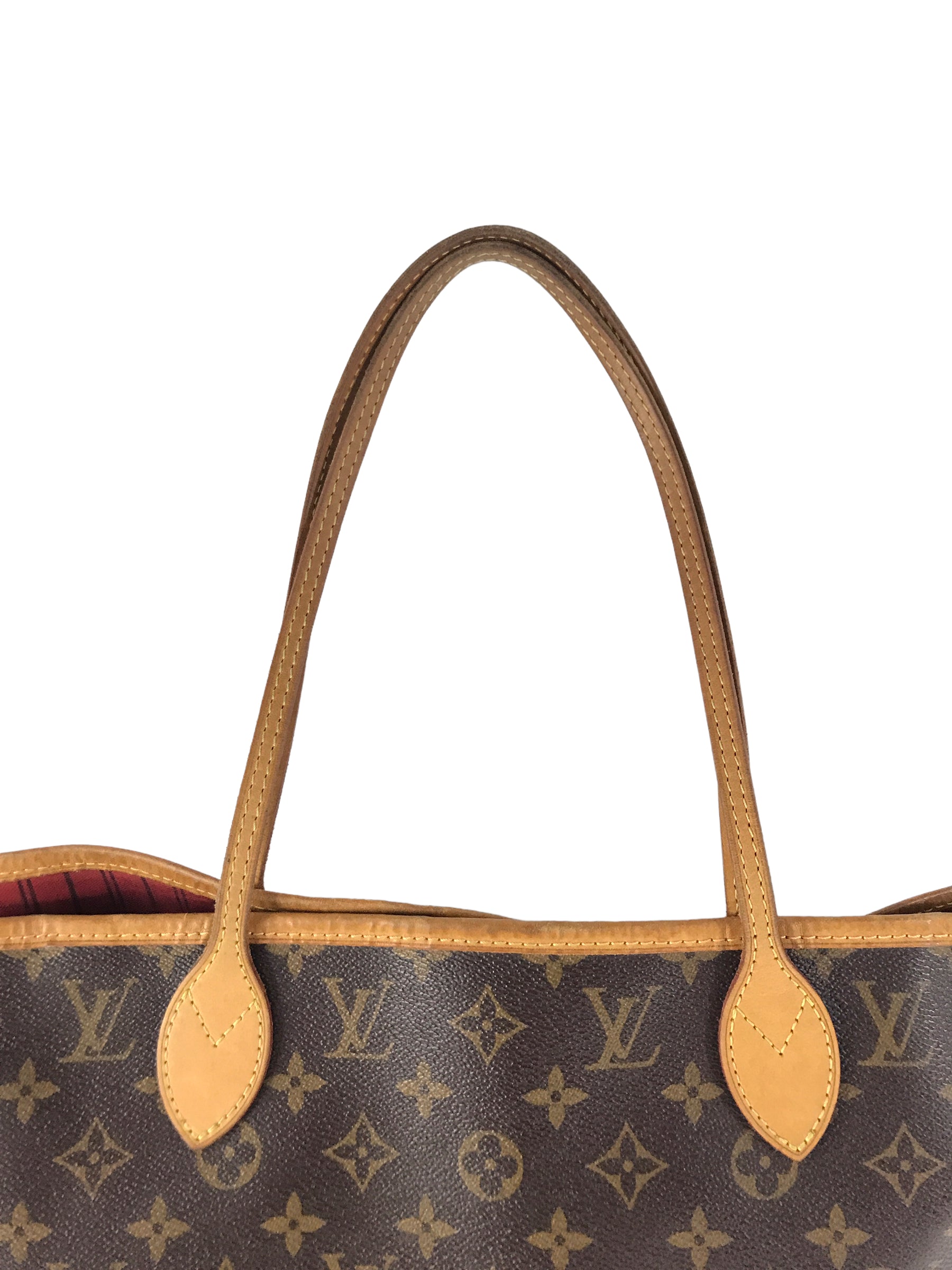 Monogram Neverfull MM Tote Bag w/GHW