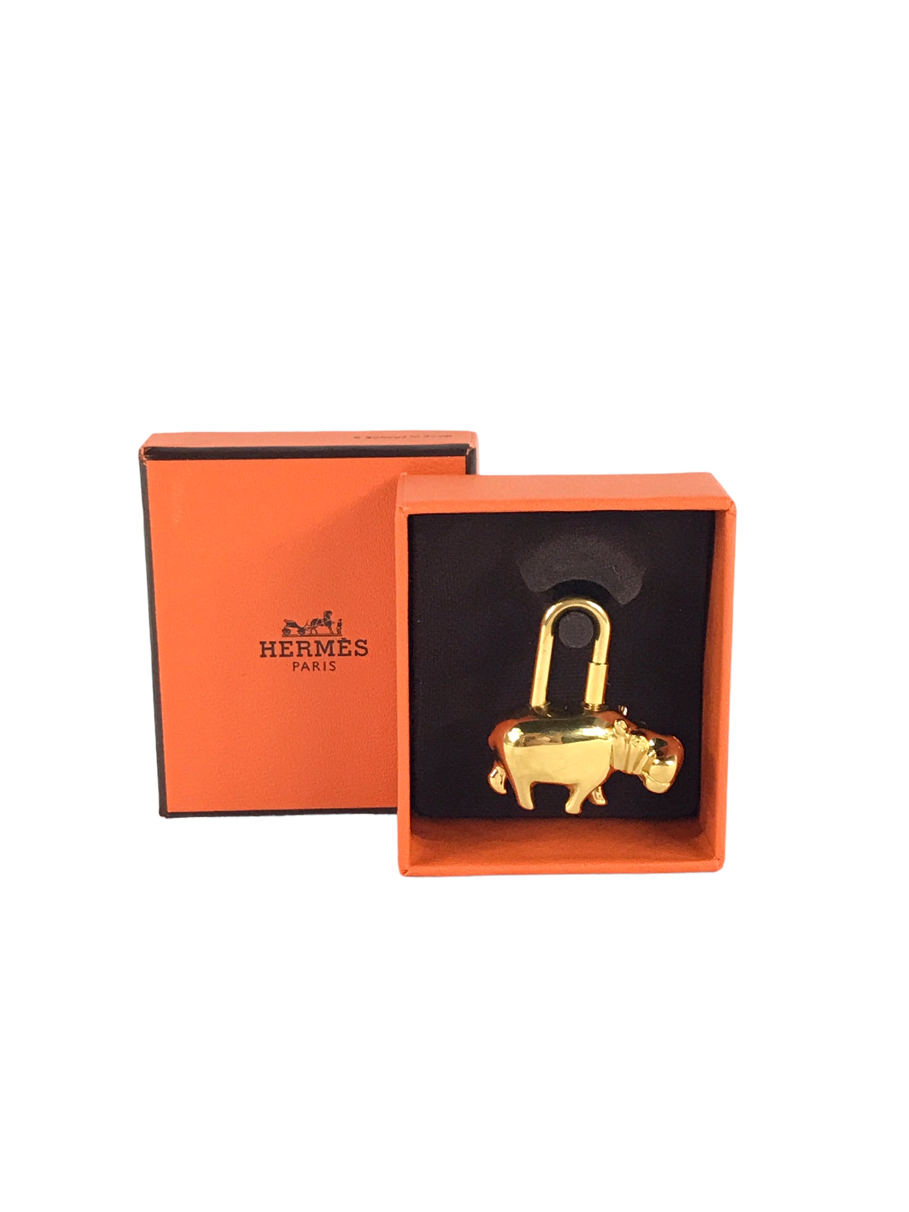 Hippopotamus 2005 Bag Charm in GHW