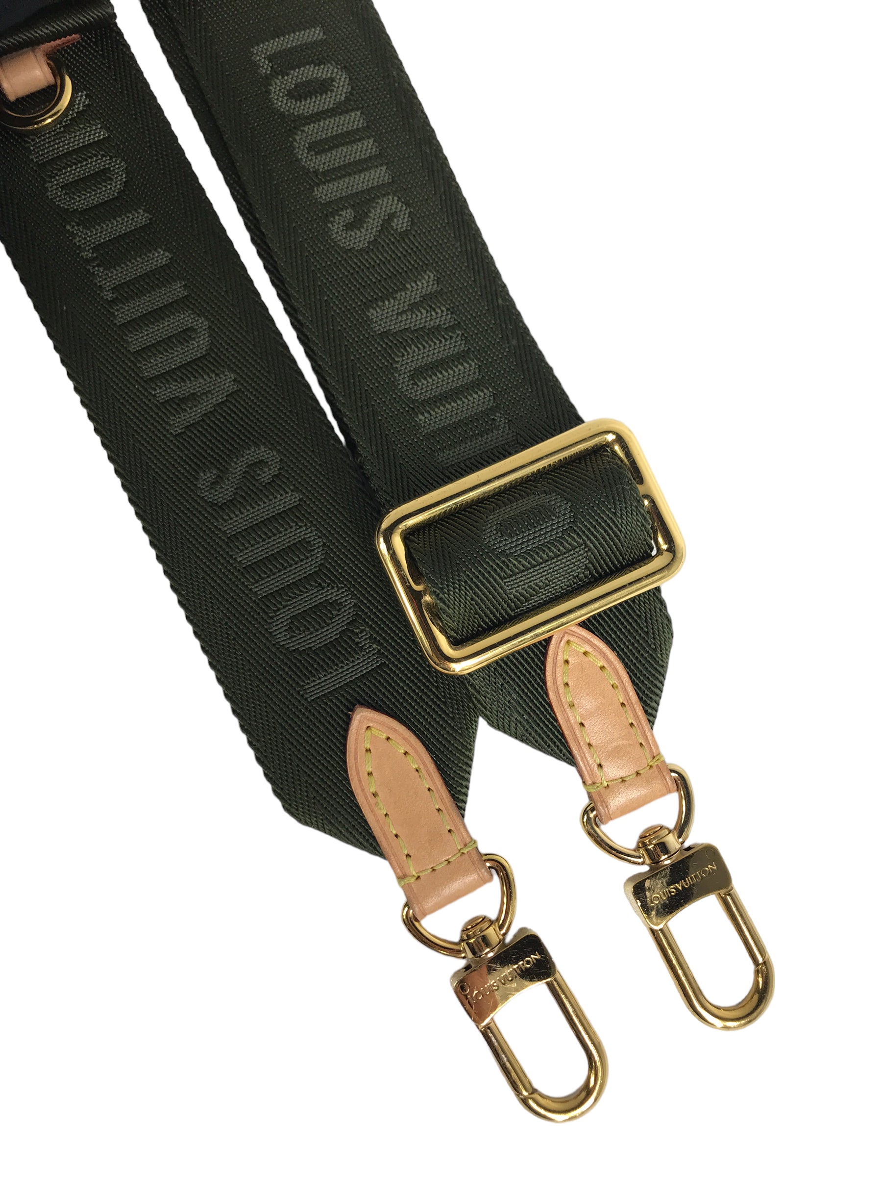 Monogram Coated Canvas Multi Pochette Khaki W/GHW