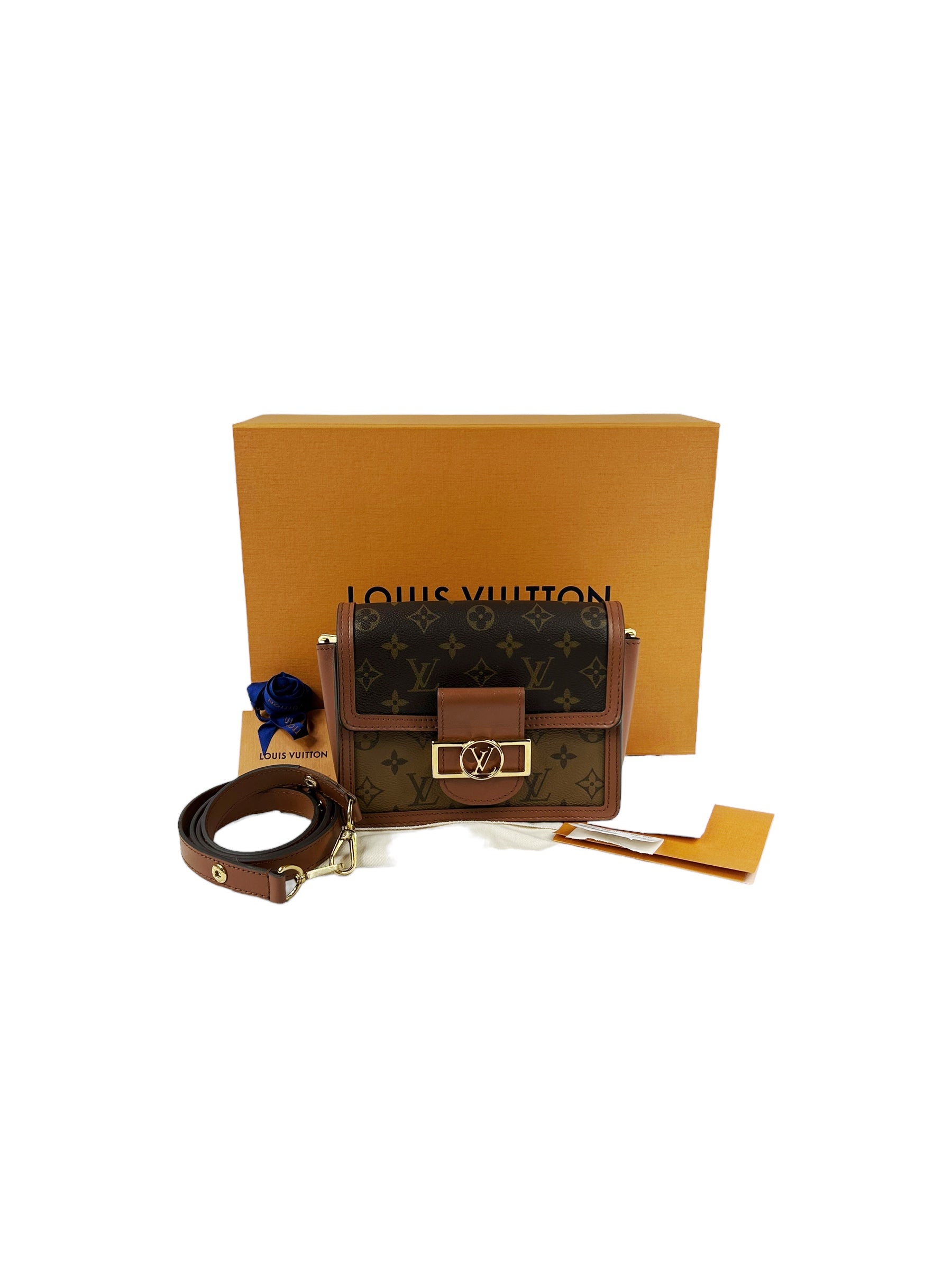 Reverse Monogram Dauphine Mini W/GHW
