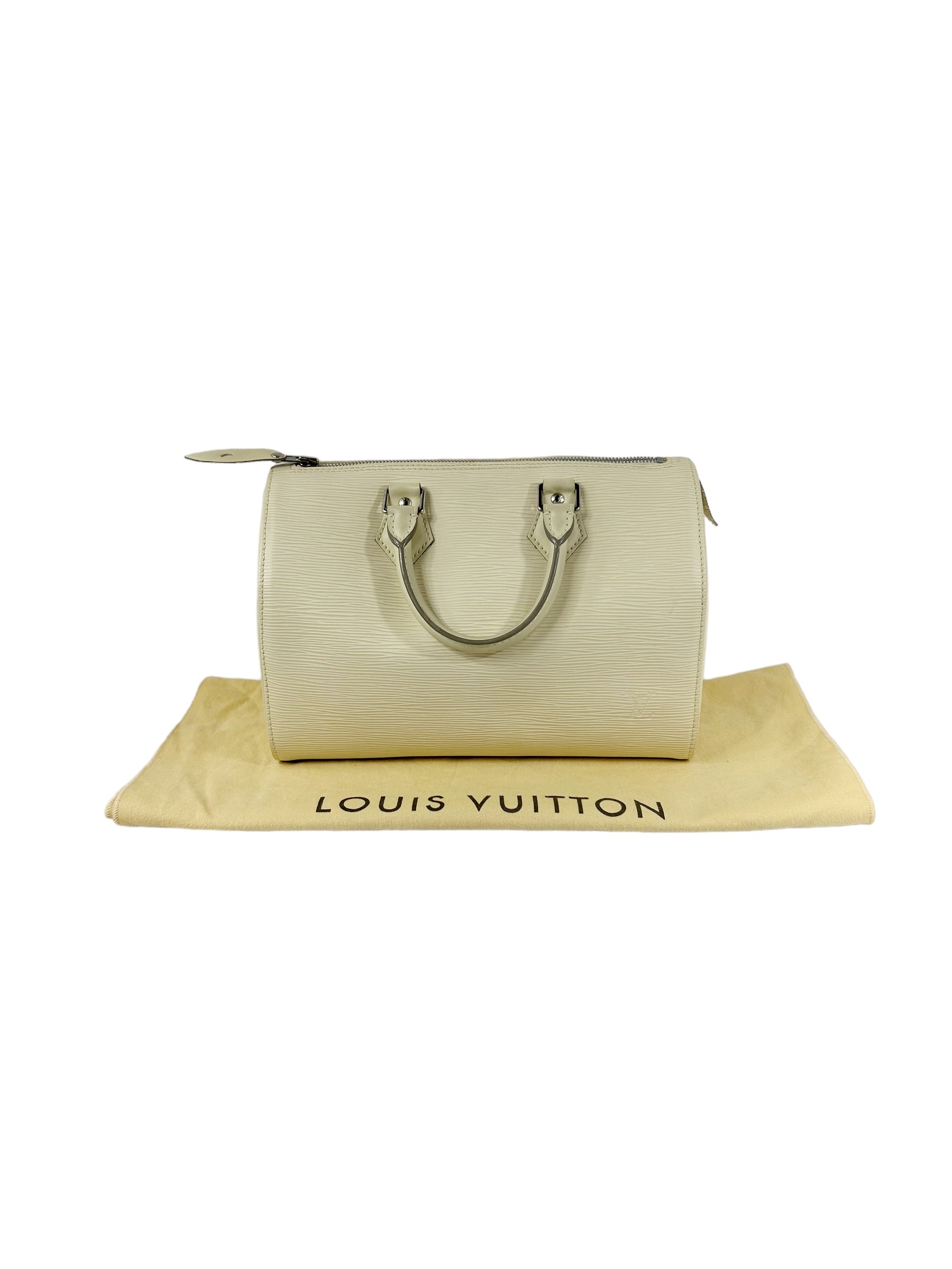 Cream Epi Leather Speedy 30 w/PHW