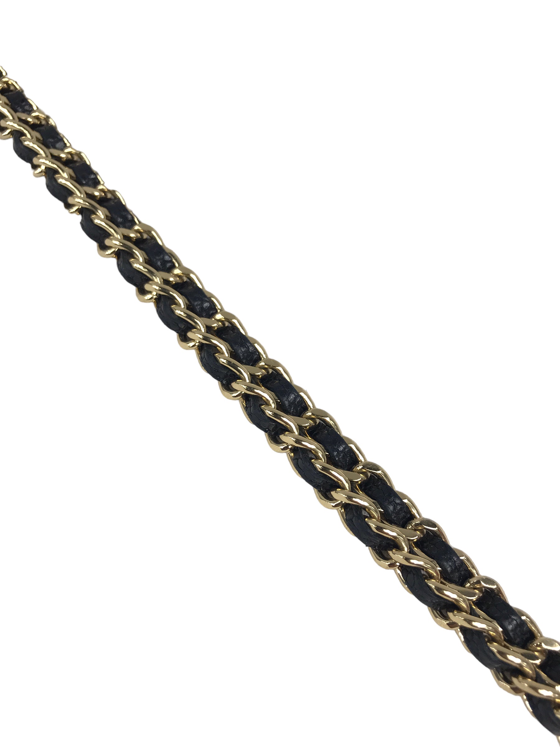 Black Caviar Quilted Wallet On Chain W/GHW