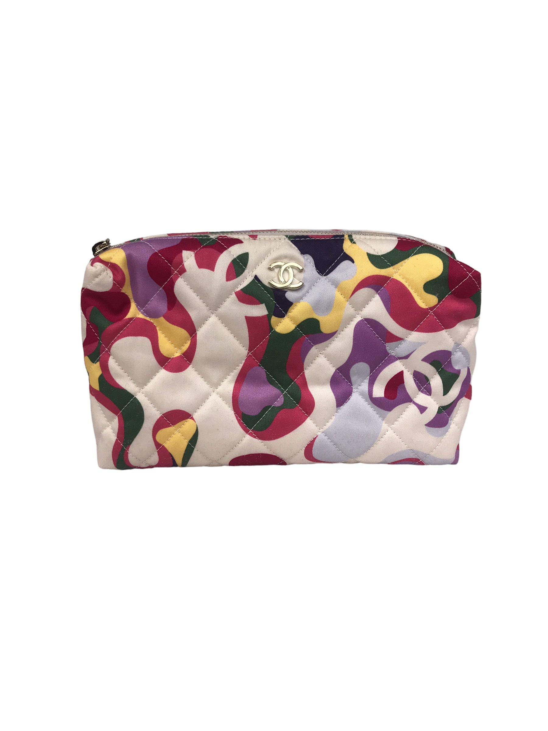 White Leather “See Through” Flap Bag w/GHW