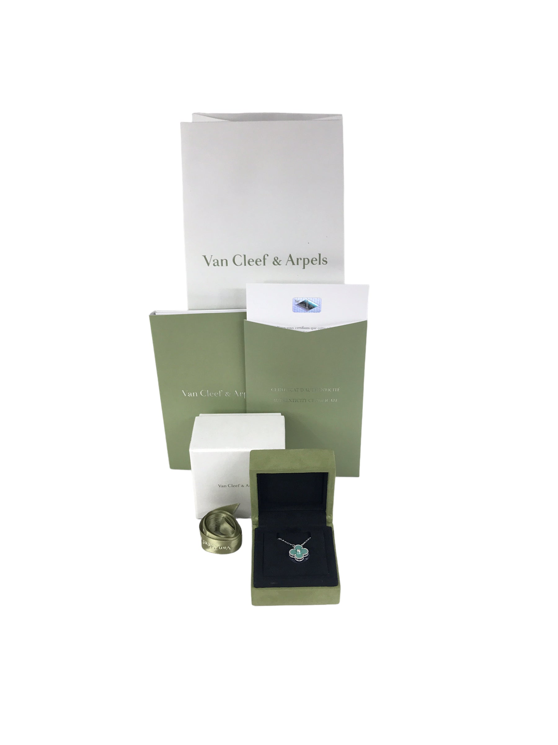 Blue Holiday Limited Edition Alhambra and Diamond Pendant W/WGHW