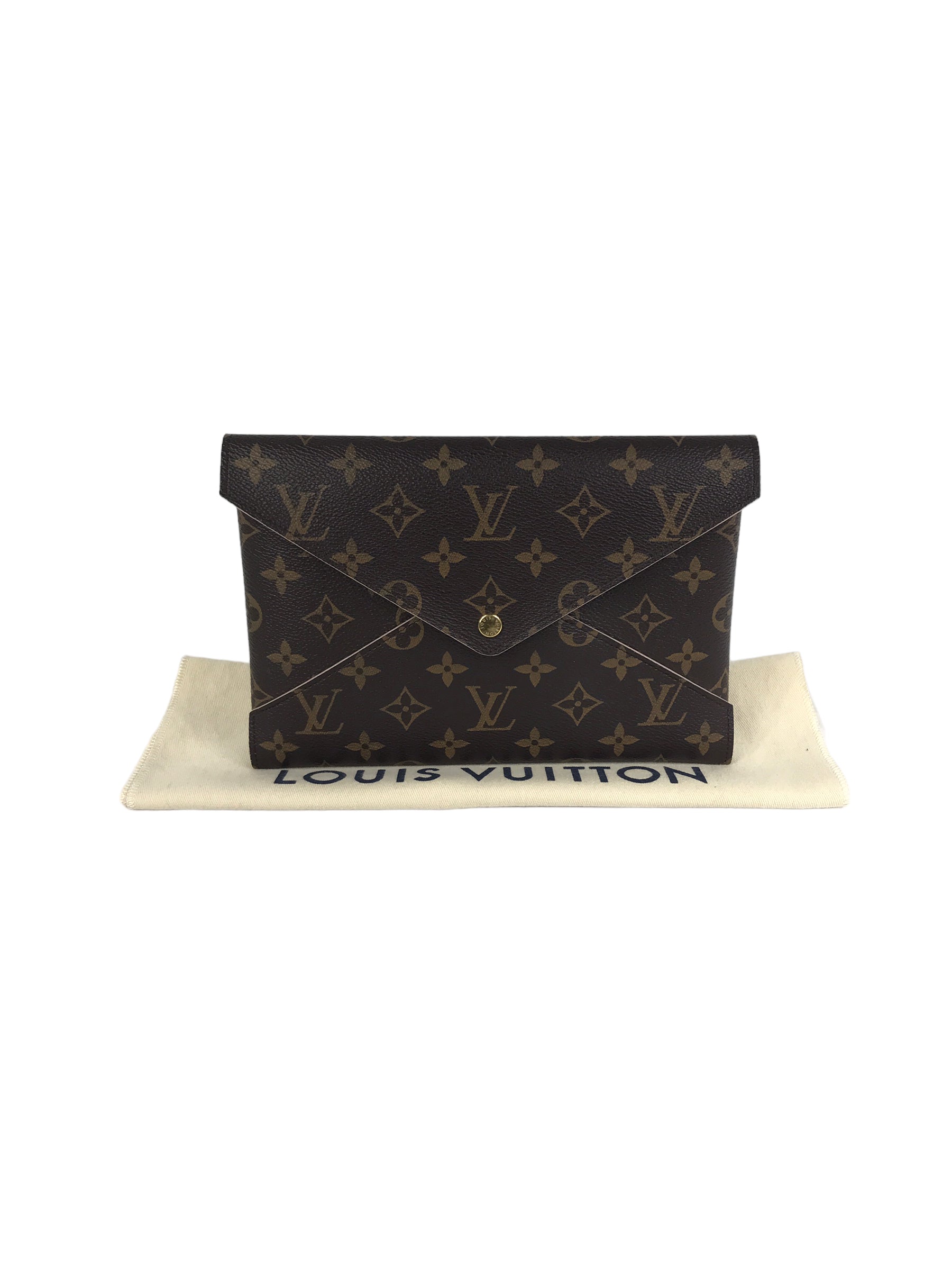 Brown Monogram Kirigami Single Pouch w/GHW
